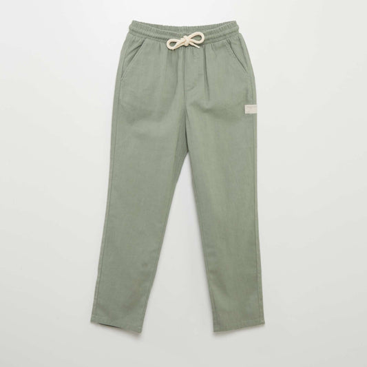 Pantalon fluide Vert