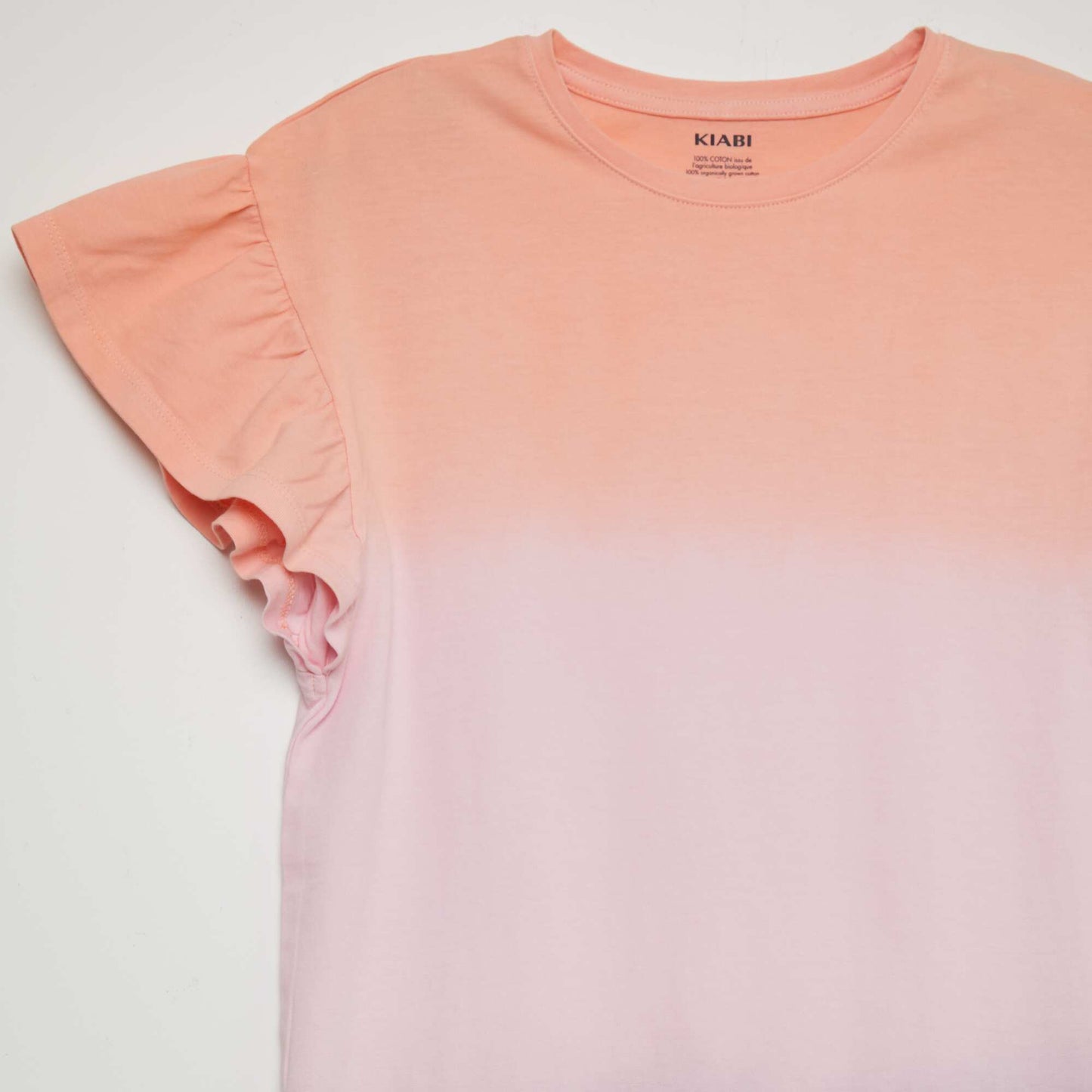 Robe t-shirt 'tye and dye' Orange