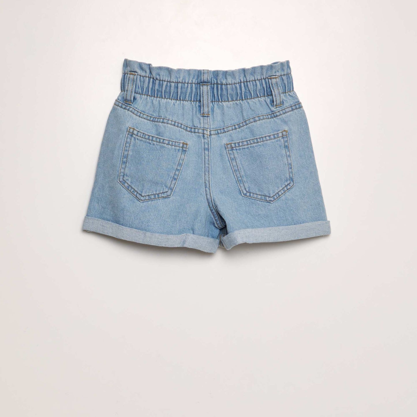 Short en jean Bleu