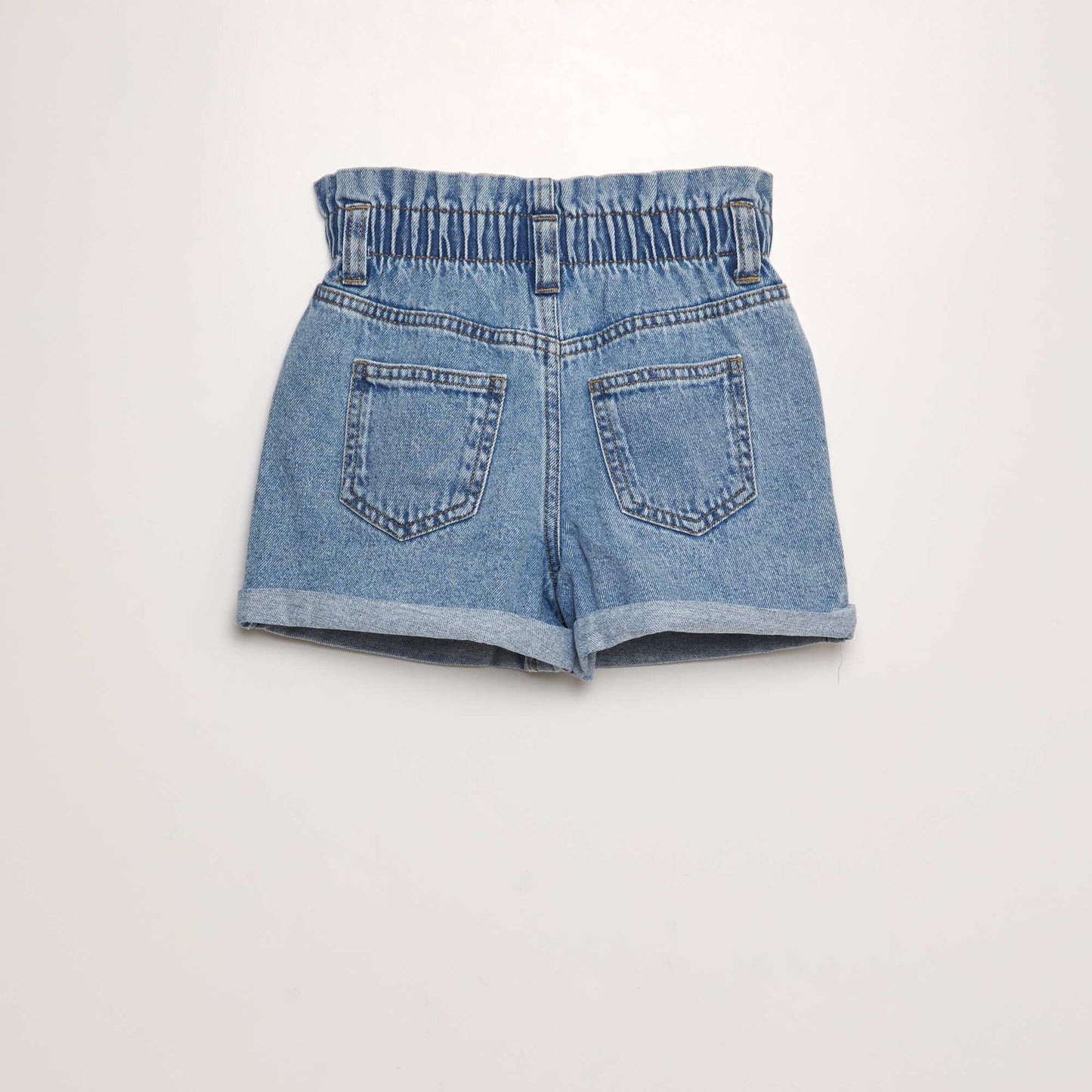 Short en jean Bleu