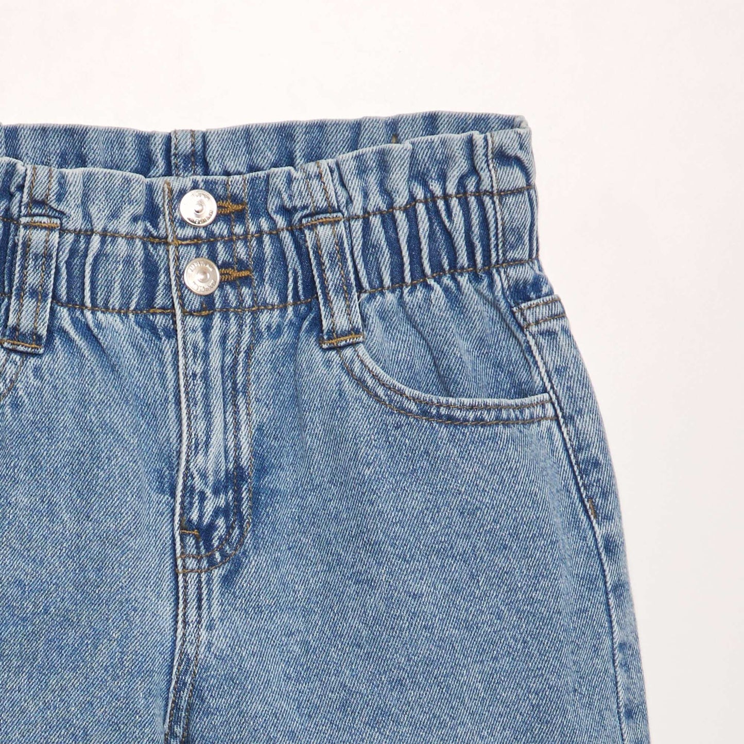 Short en jean Bleu