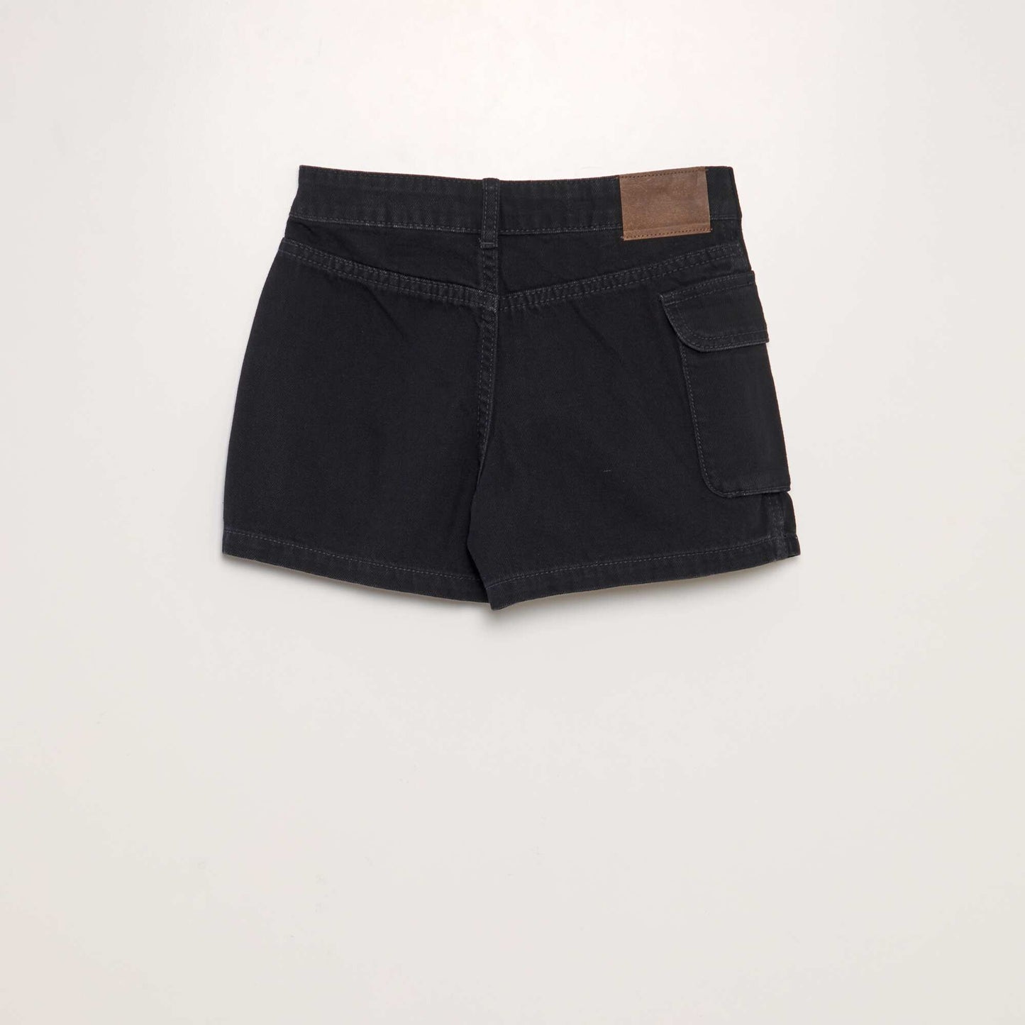 Jupe short en jean Gris