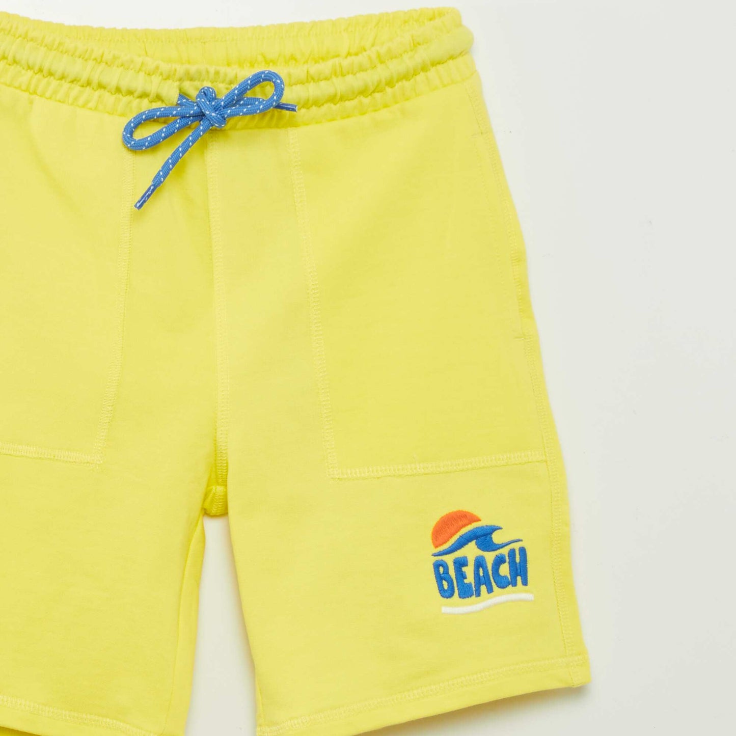 Short en molleton Jaune