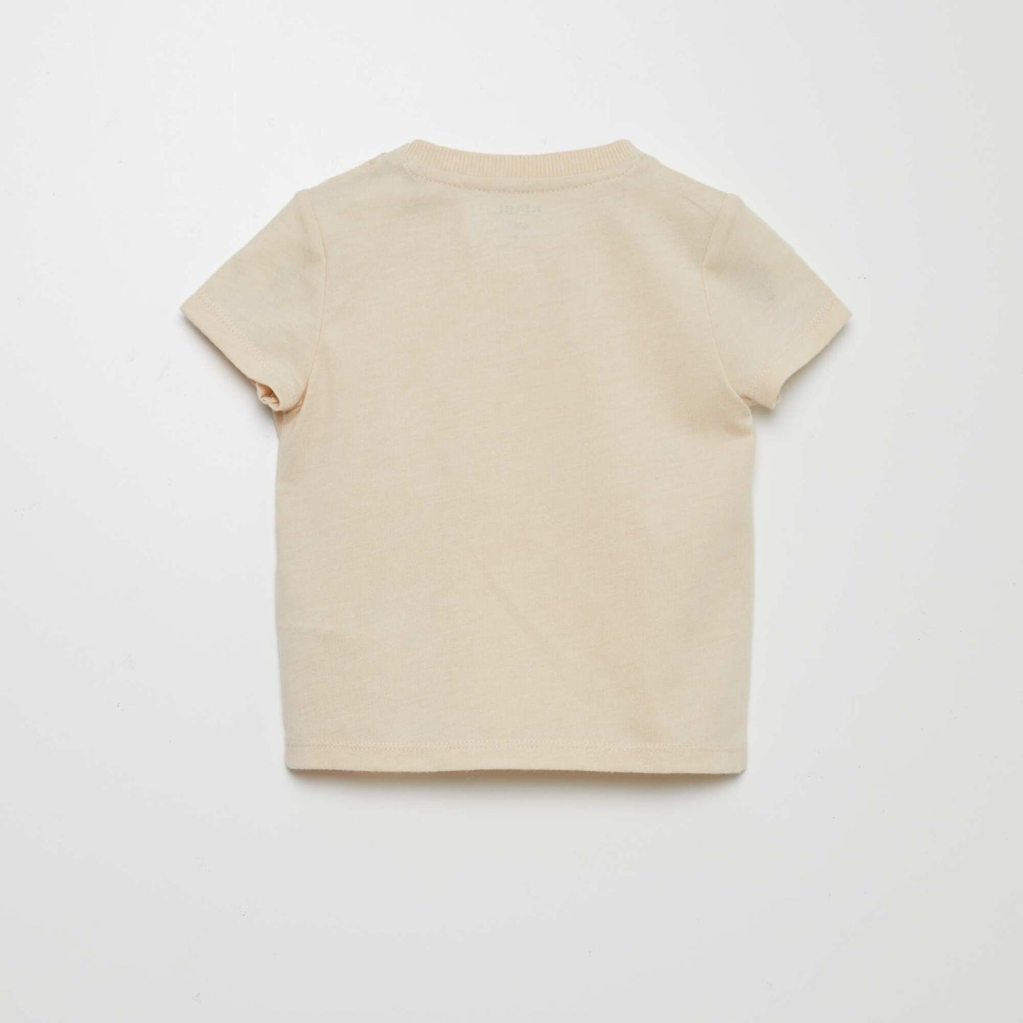 T-shirt avec animation en relief Beige