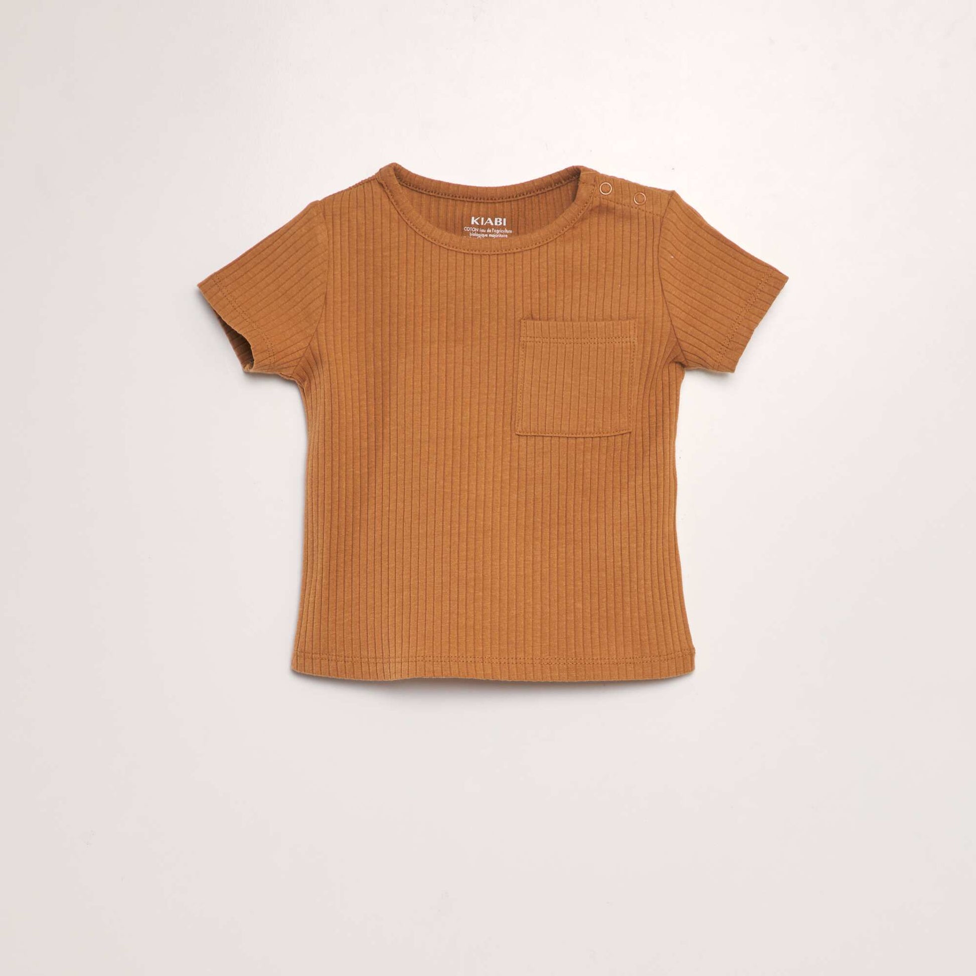 Lot de 2 t-shirts unis Marron