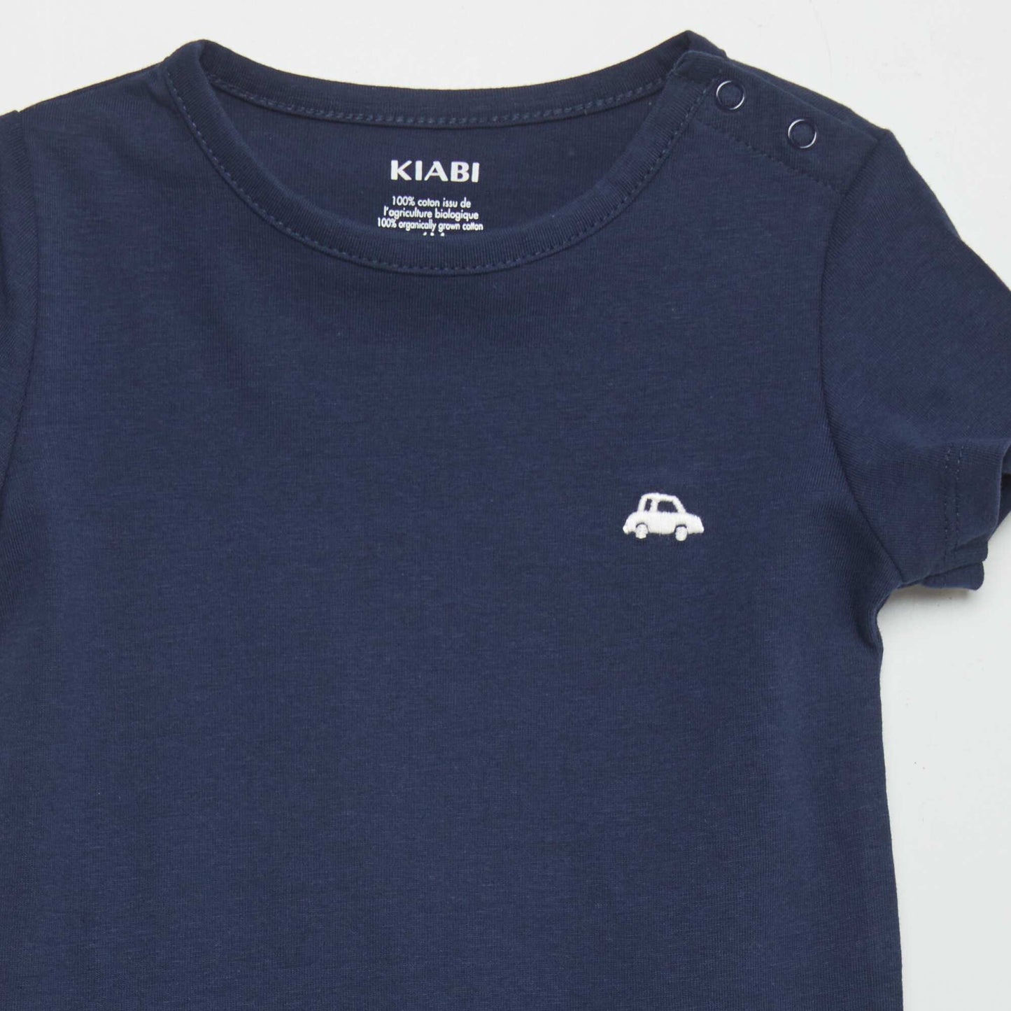 Lot de 2 t-shirts unis Bleu