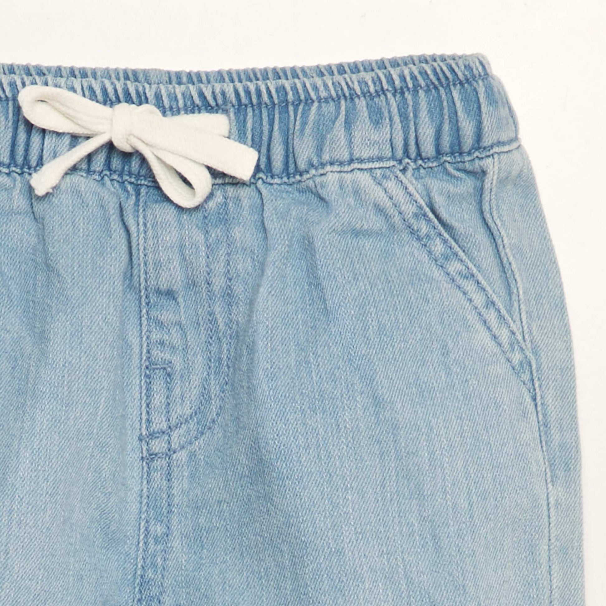 Bermuda en jean Bleu