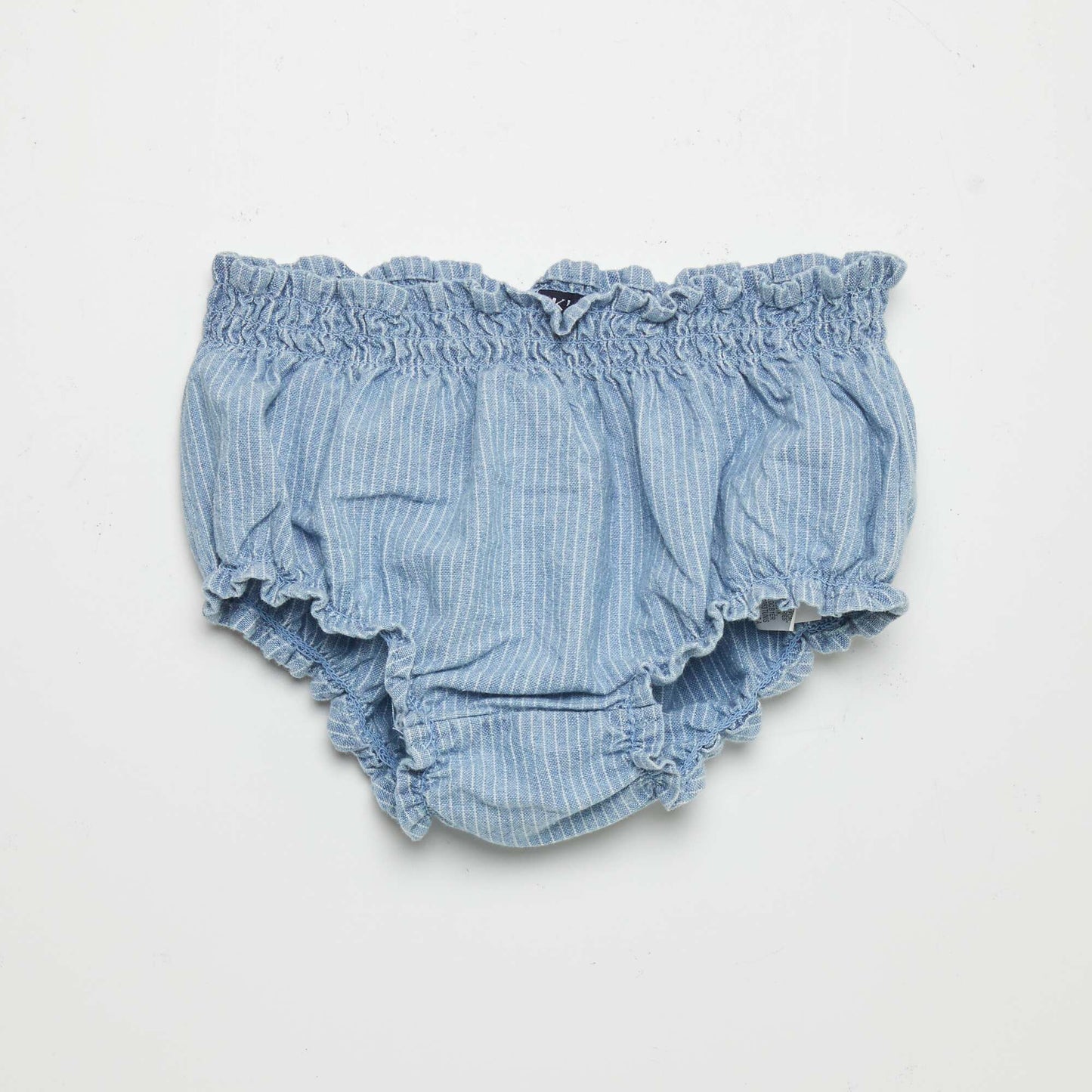 Ensemble chemise + bloomer + bandeau Bleu chambray