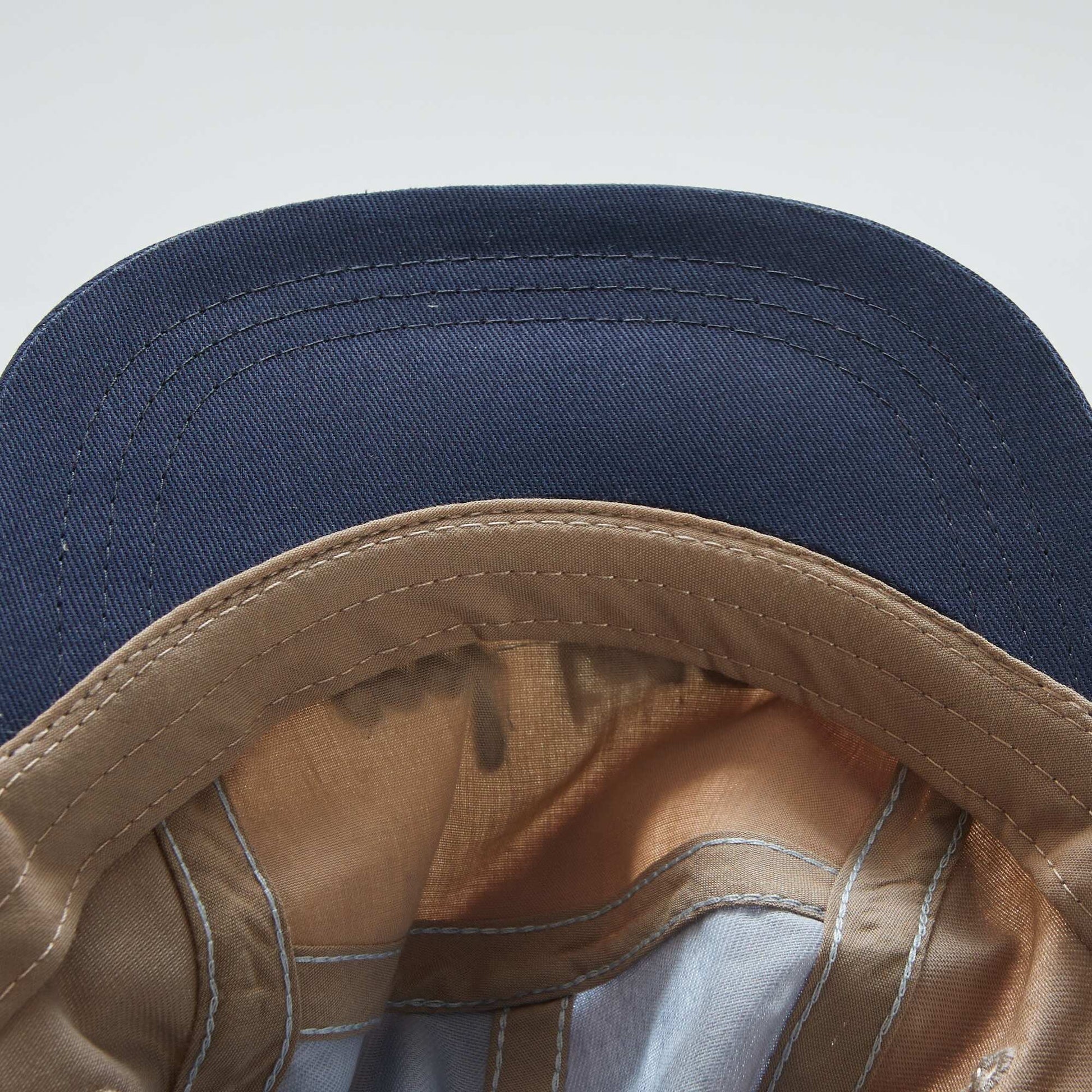 Casquette colorblock imprim Bleu