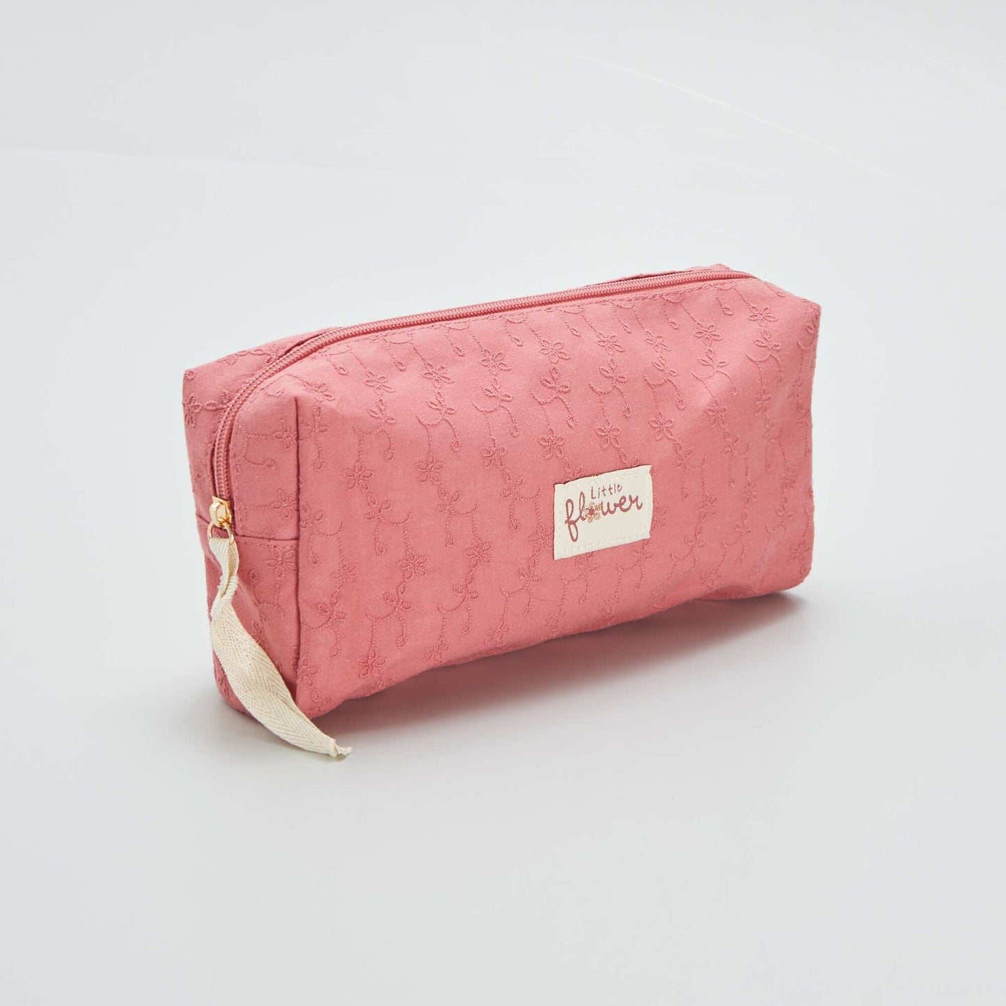 Pochette avec broderies Rose