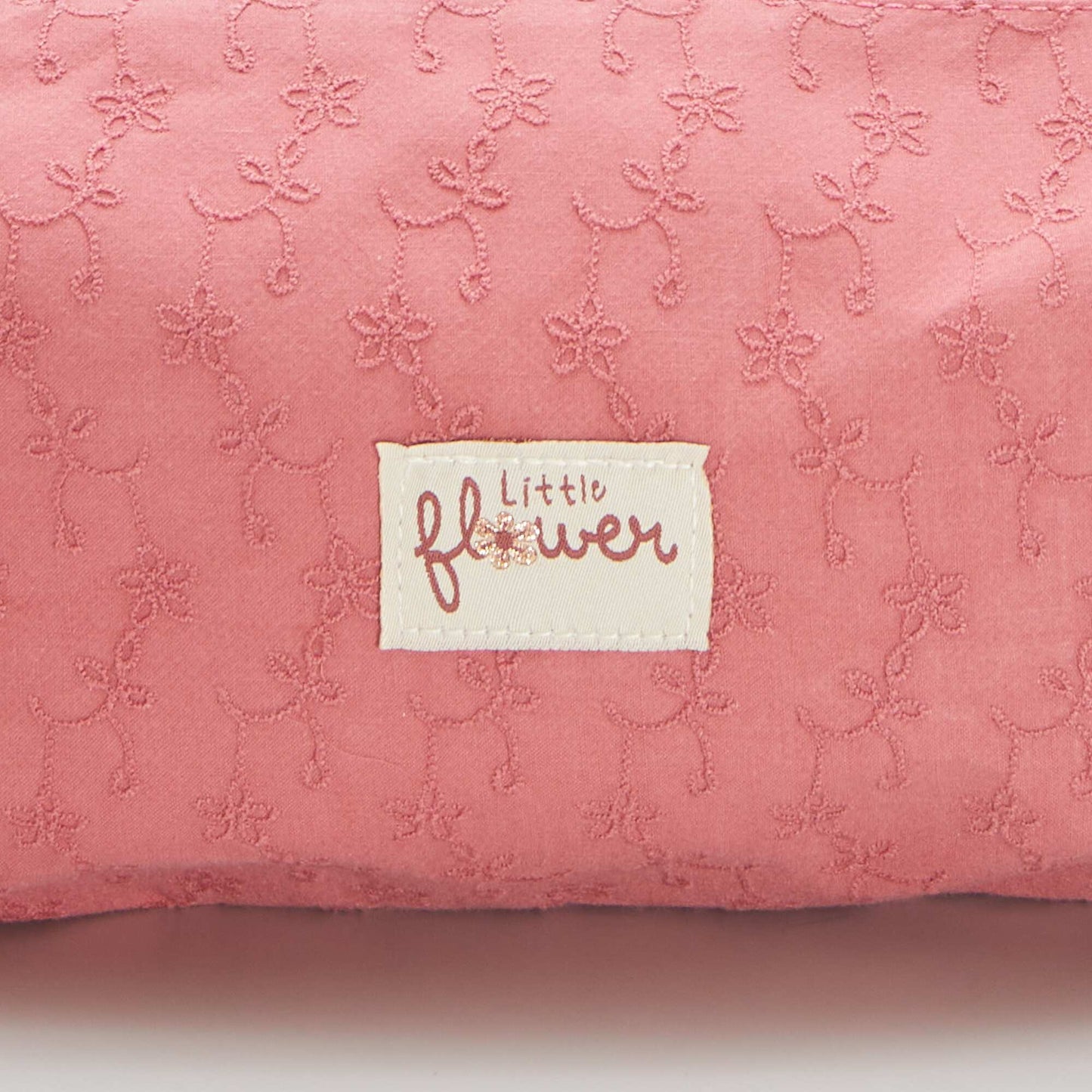 Pochette avec broderies Rose