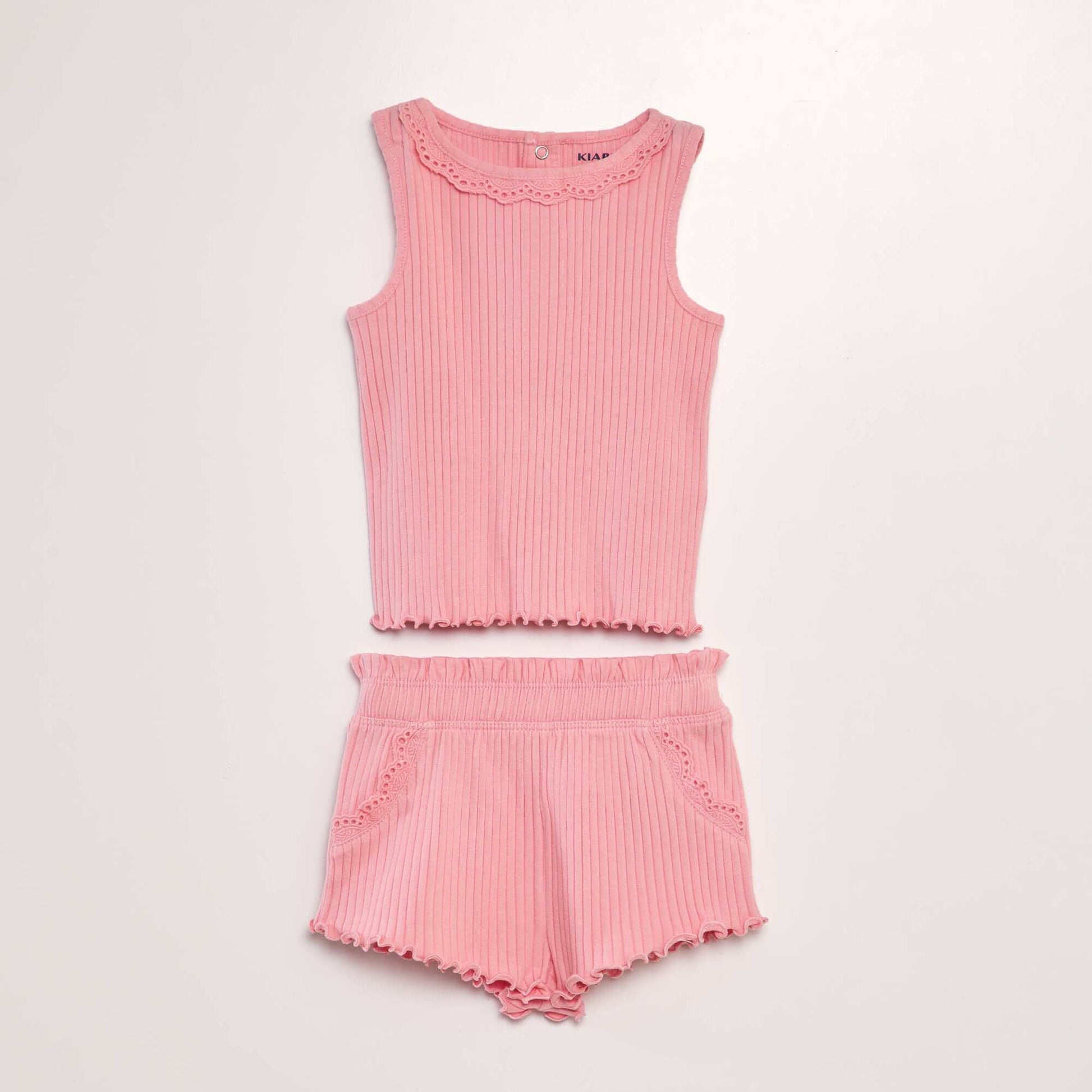 Ensemble d bardeur + short c tel - 2 pi ces Rose