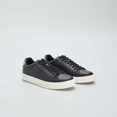Baskets basses unies Noir