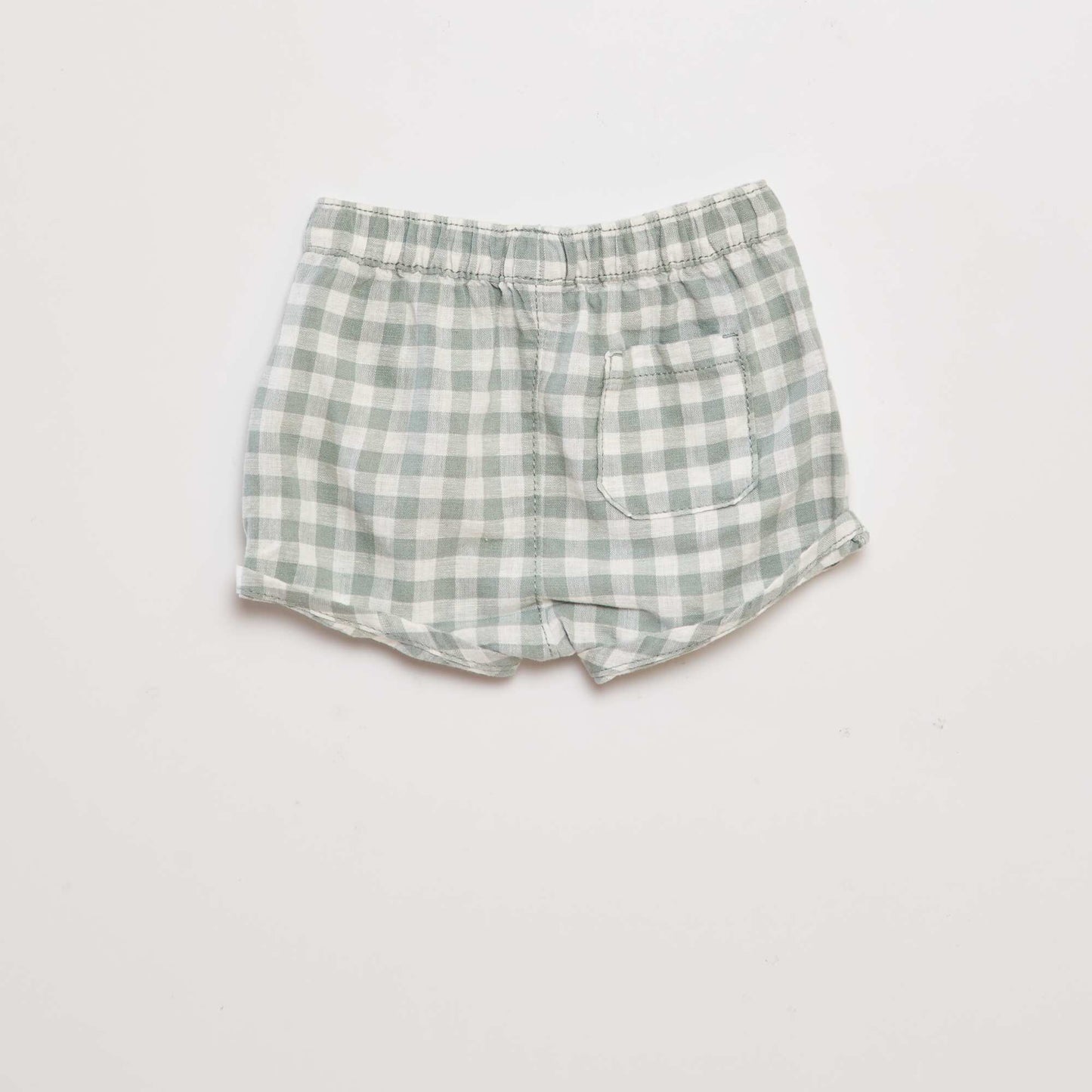 Short en lin m lang  Vert