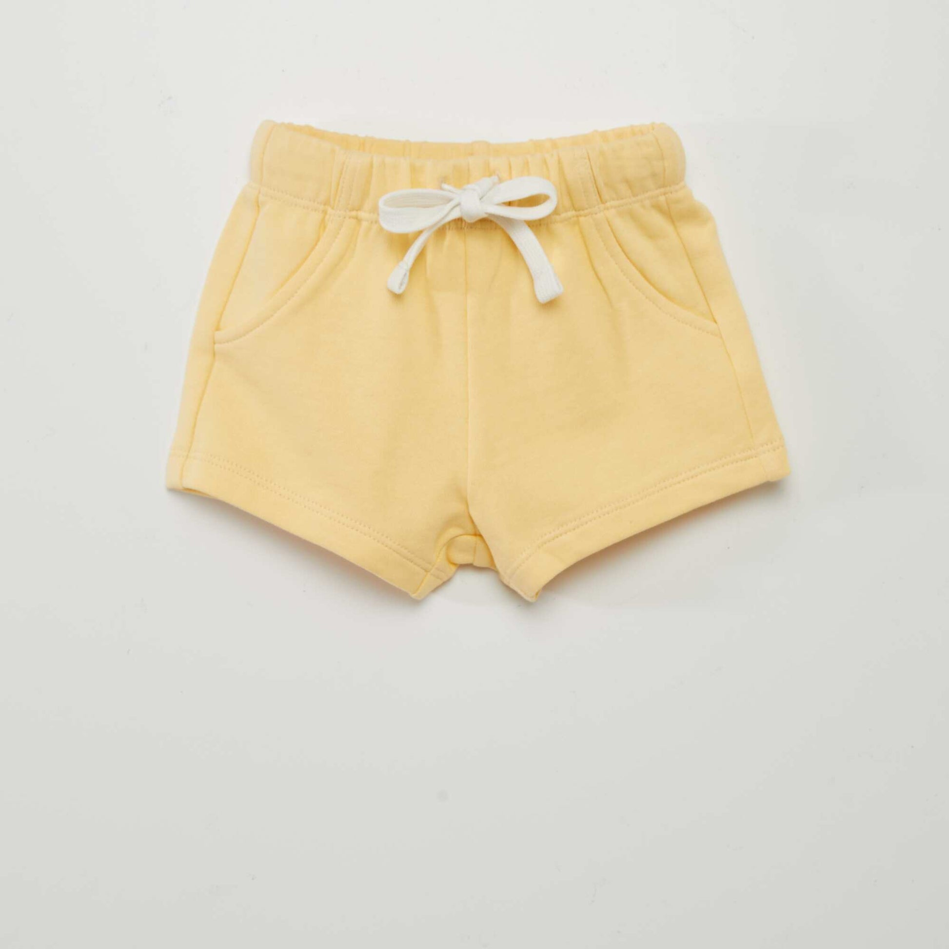 Lot de 2 shorts en molleton fin Marron/Jaune