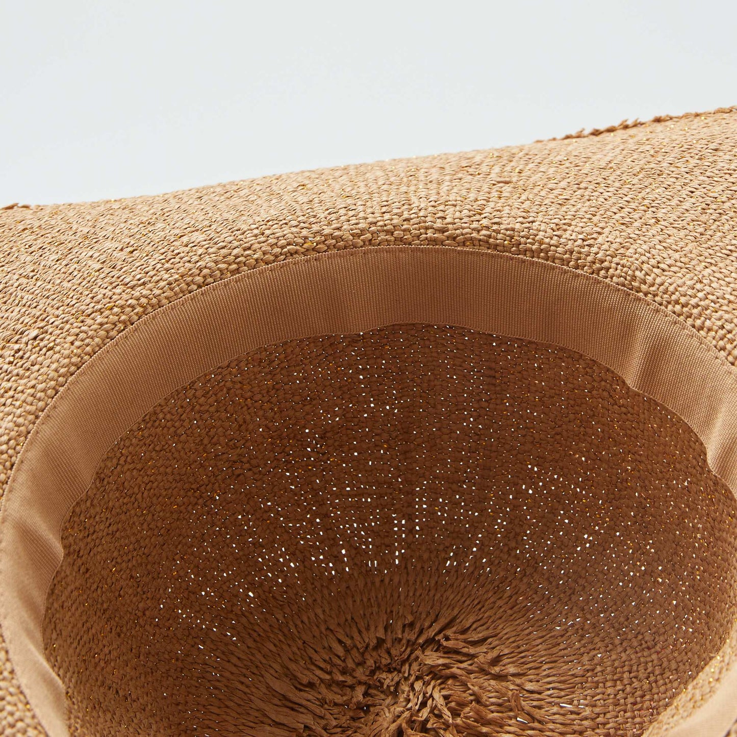 Chapeau de paille forme capeline Beige