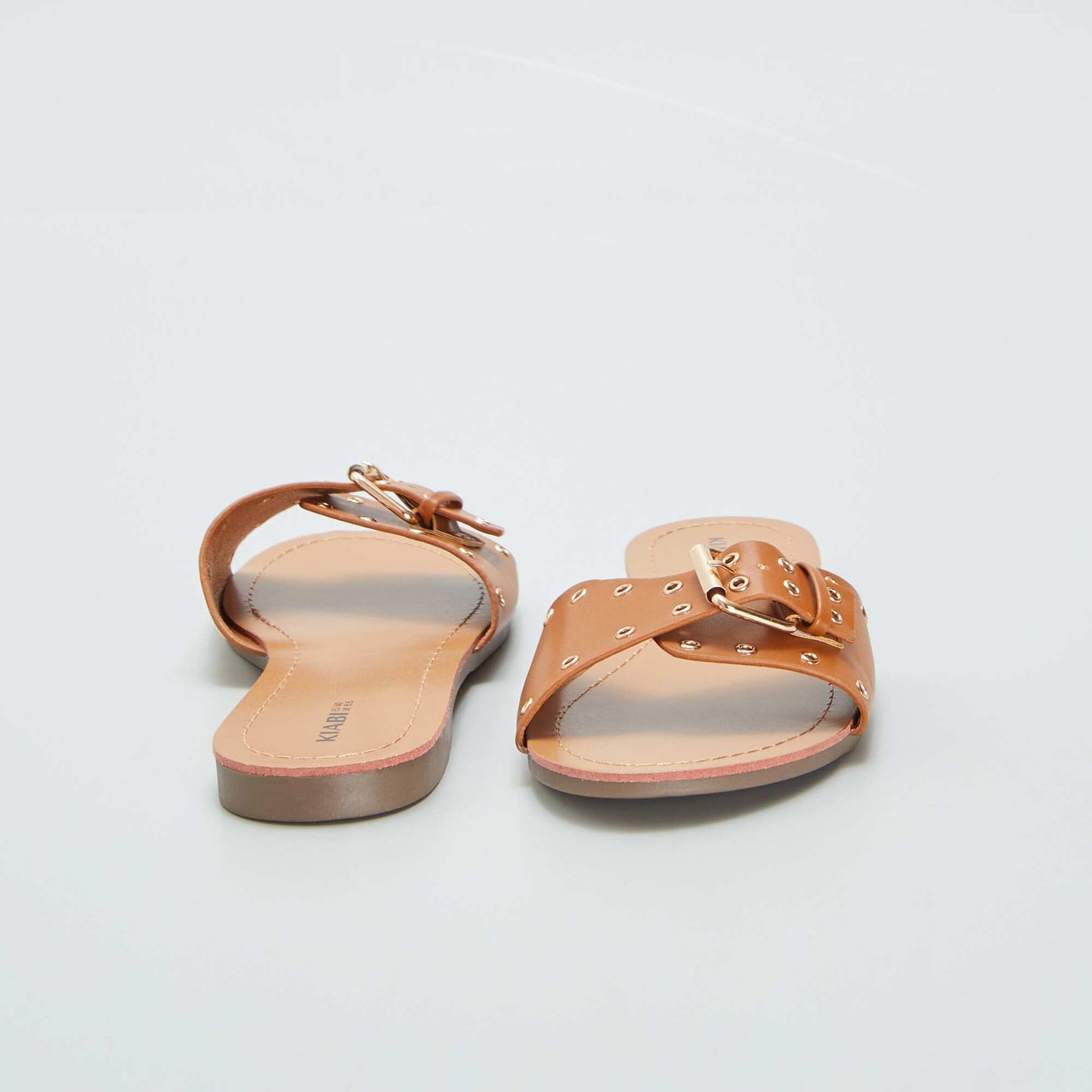 Mules avec brides   boucles Marron