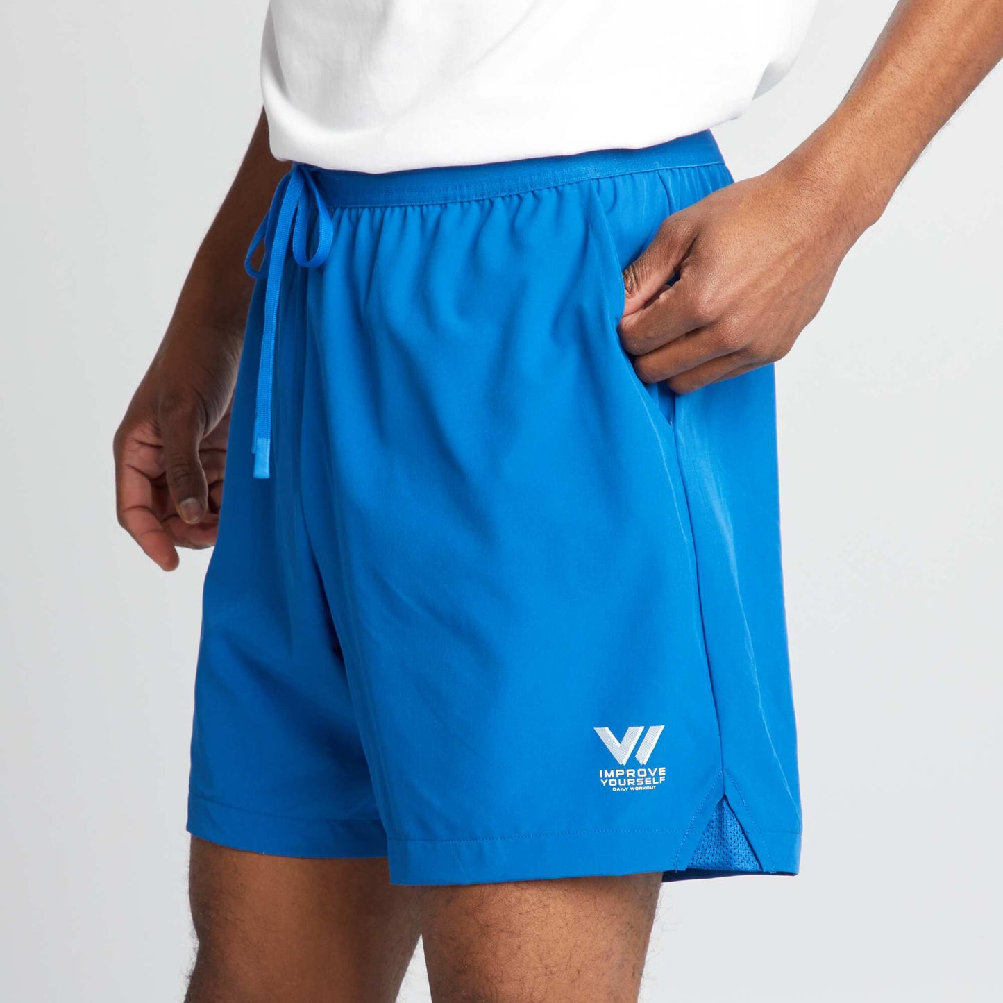 Short de sport l ger Bleu