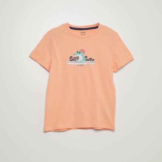 T-shirt en jersey 'surf' n Orange