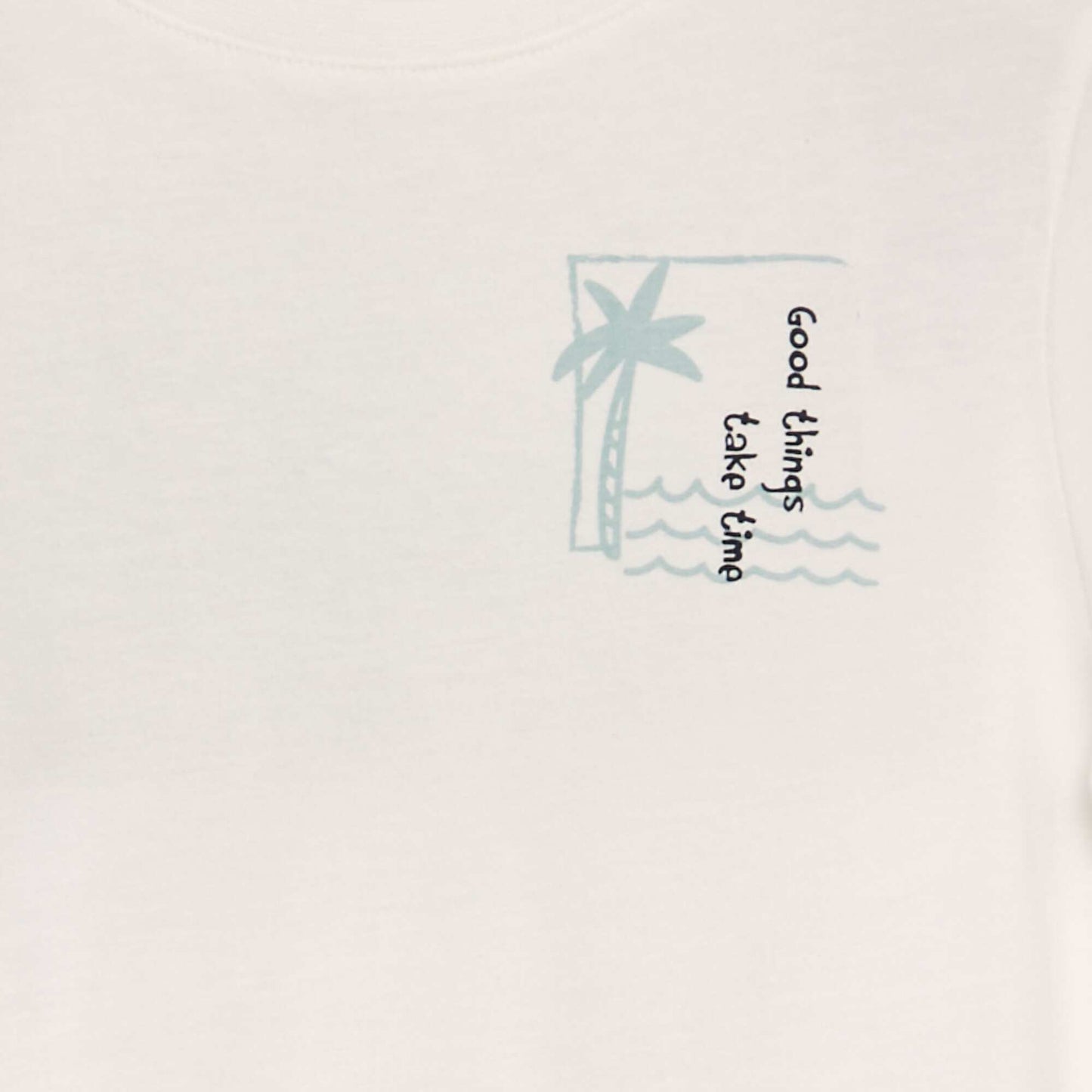 T-shirt imprim messages Blanc