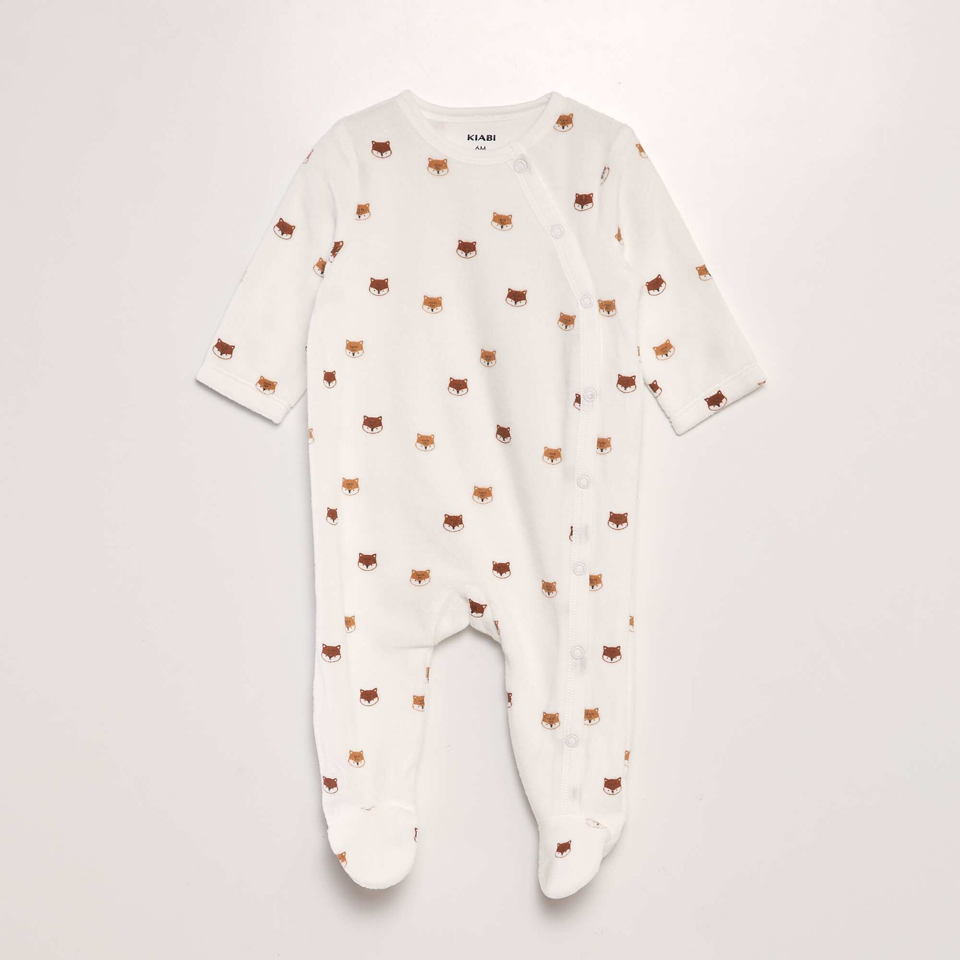 Lot de 2 pyjamas dors-bien en velours Vert/blanc