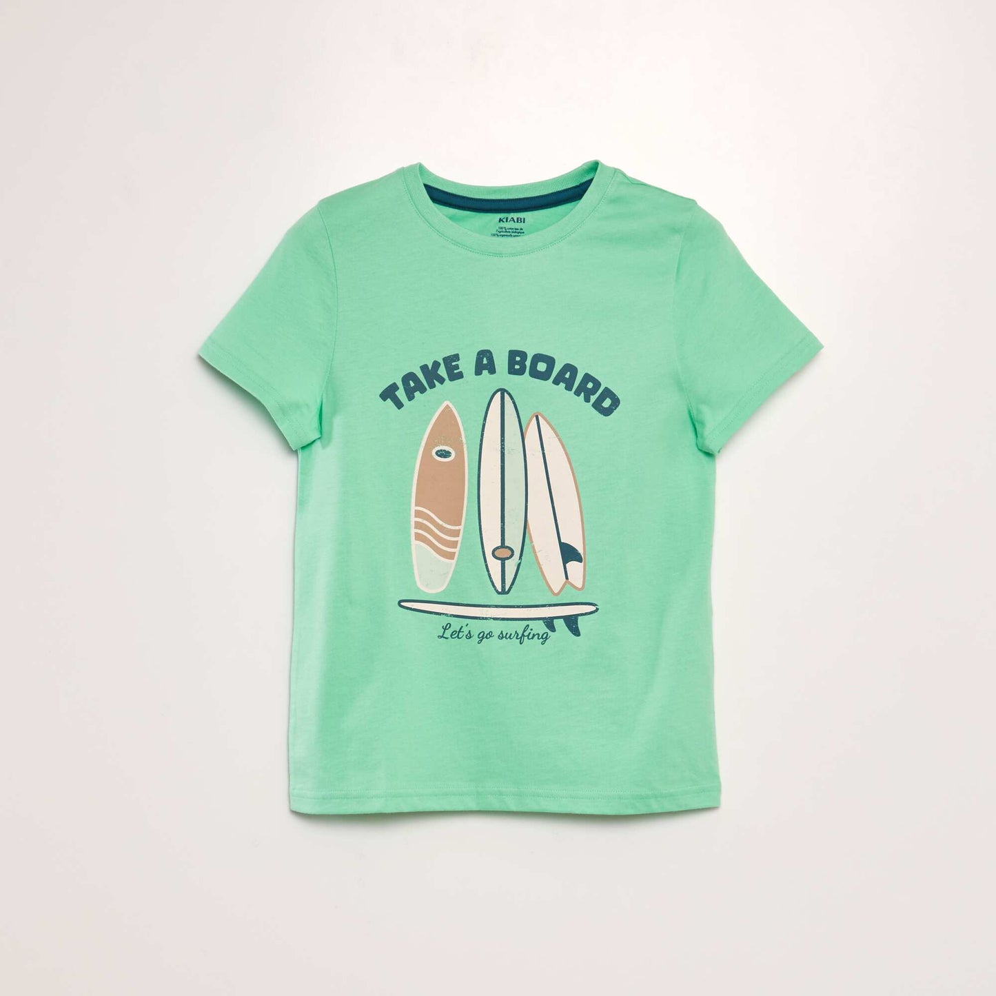 T-shirt imprim  Vert pomme