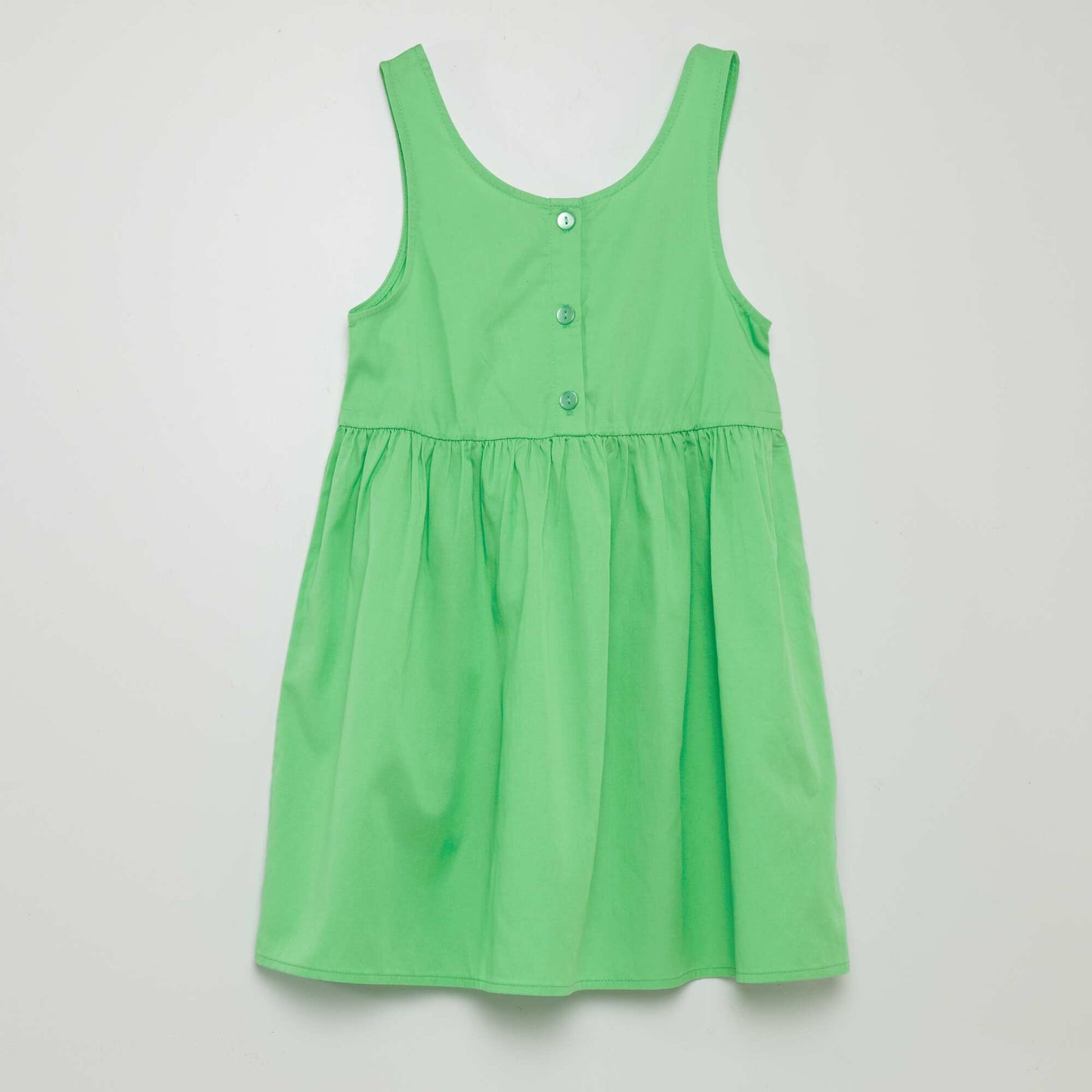 Robe sans manches ouverture au dos Vert