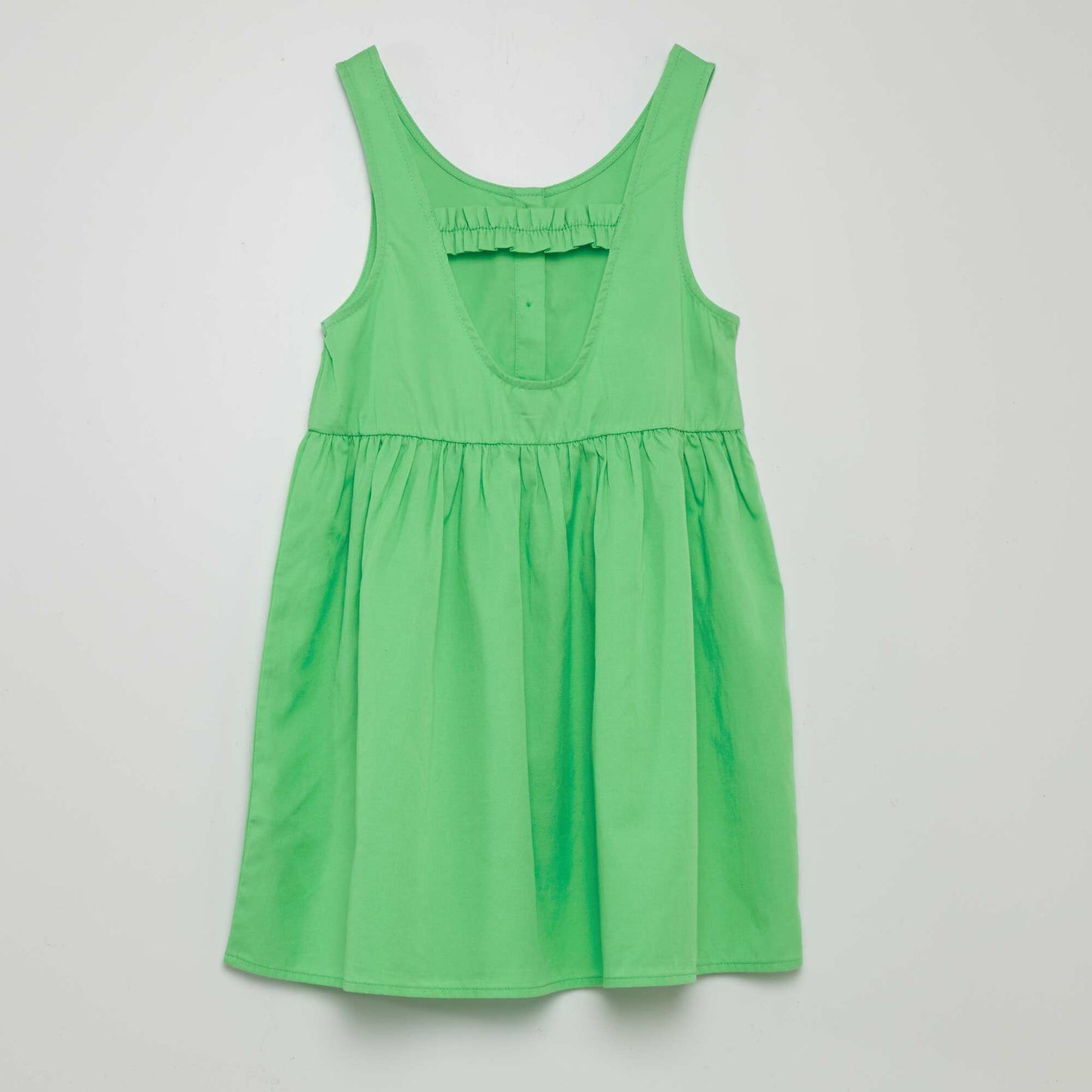 Robe sans manches ouverture au dos Vert