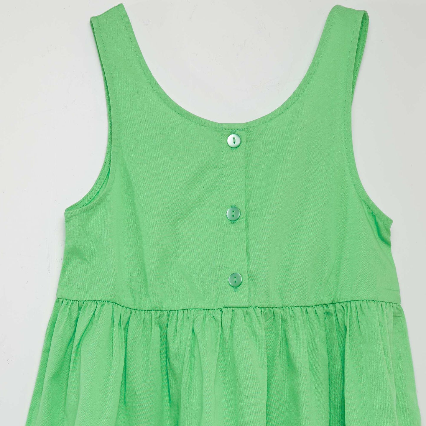 Robe sans manches ouverture au dos Vert