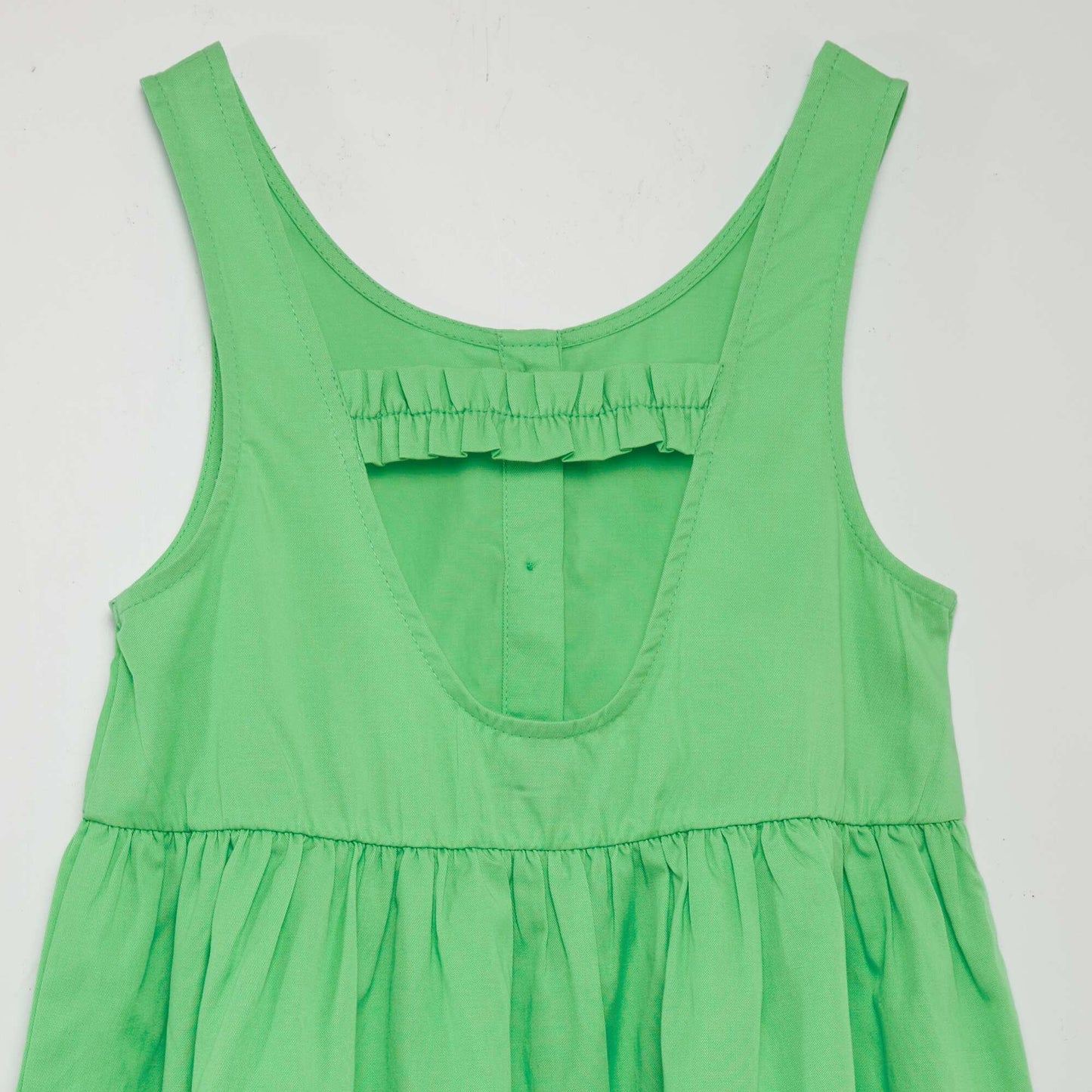 Robe sans manches ouverture au dos Vert