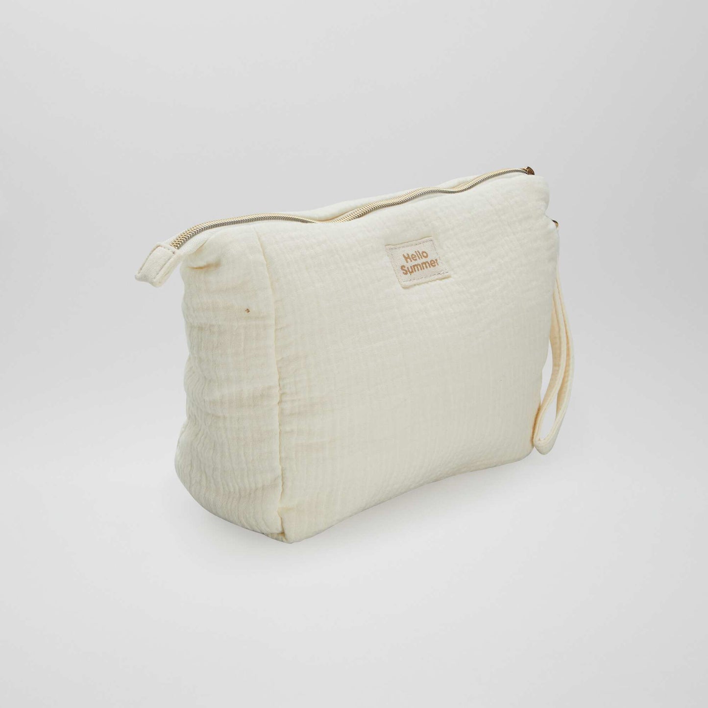 Grande trousse en gaze de coton Cr me