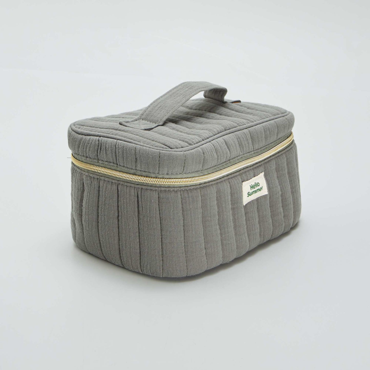 Vanity en double gaze de coton Vert