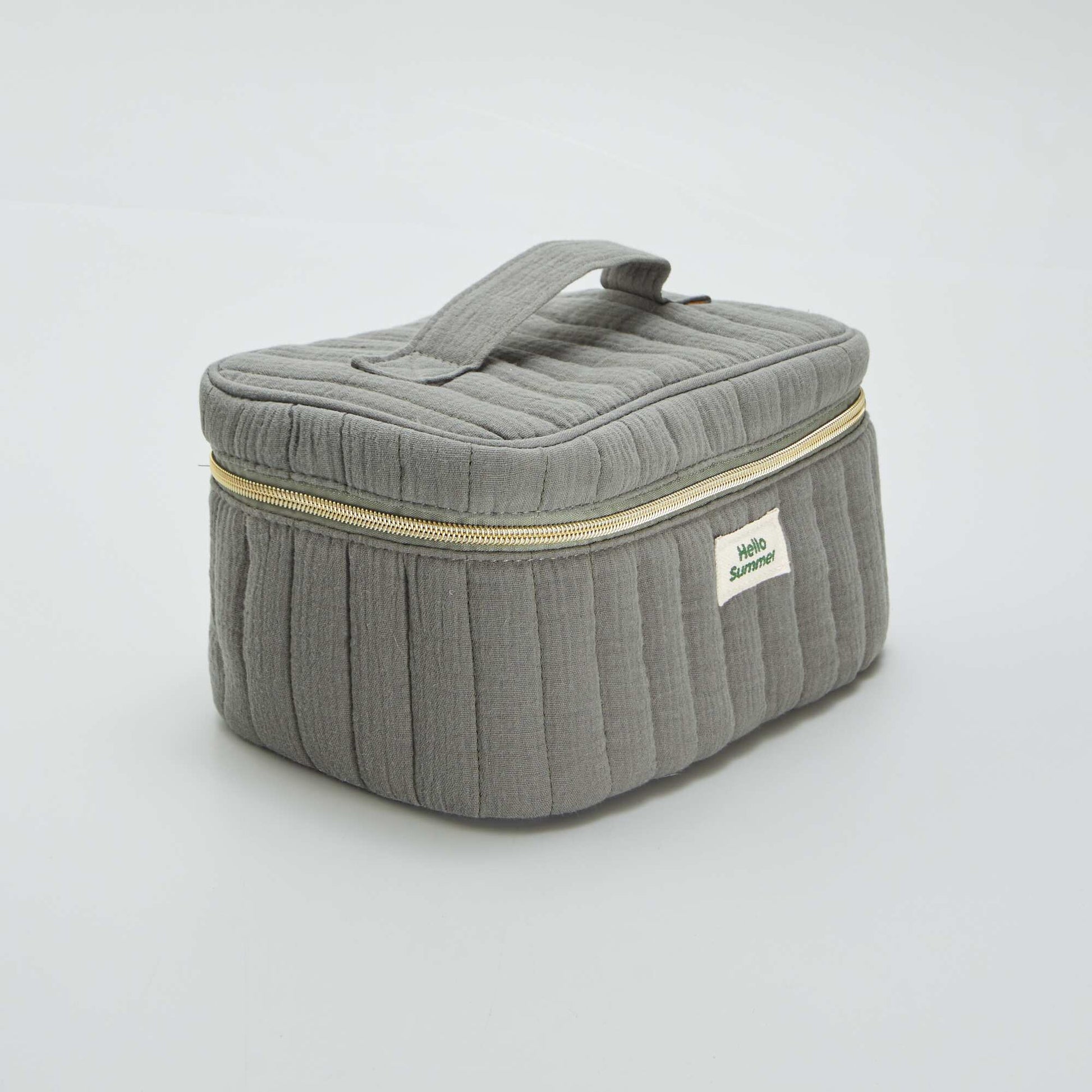 Vanity en double gaze de coton Vert