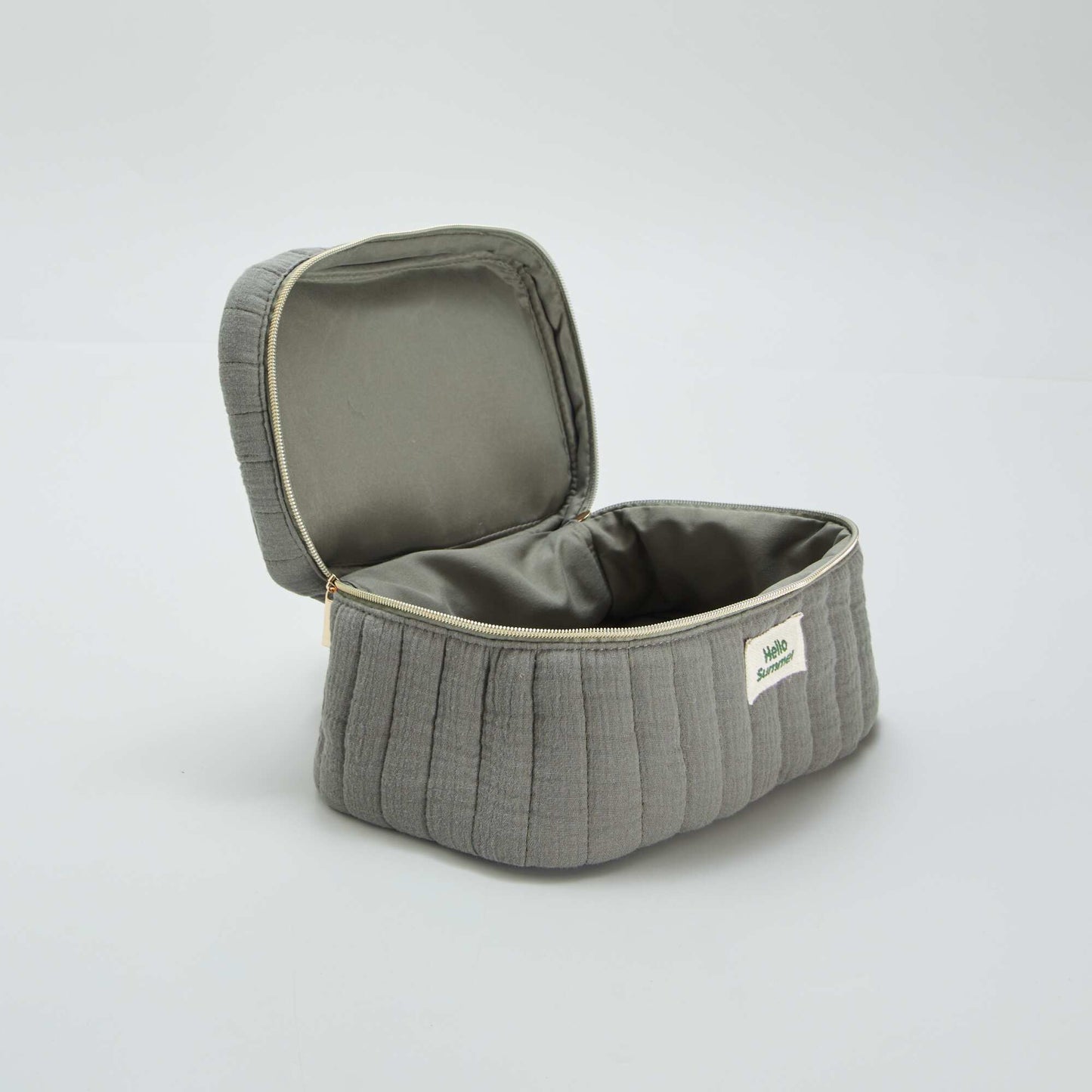 Vanity en double gaze de coton Vert