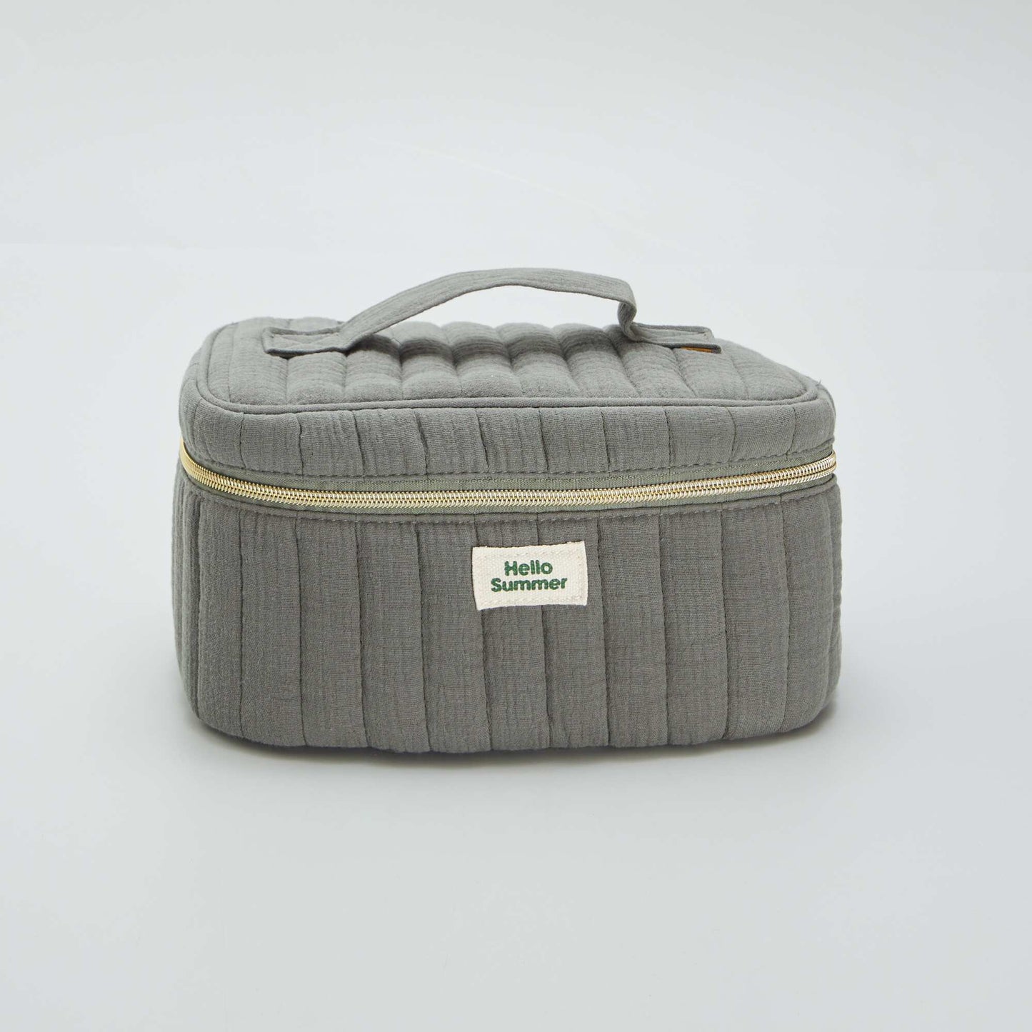 Vanity en double gaze de coton Vert
