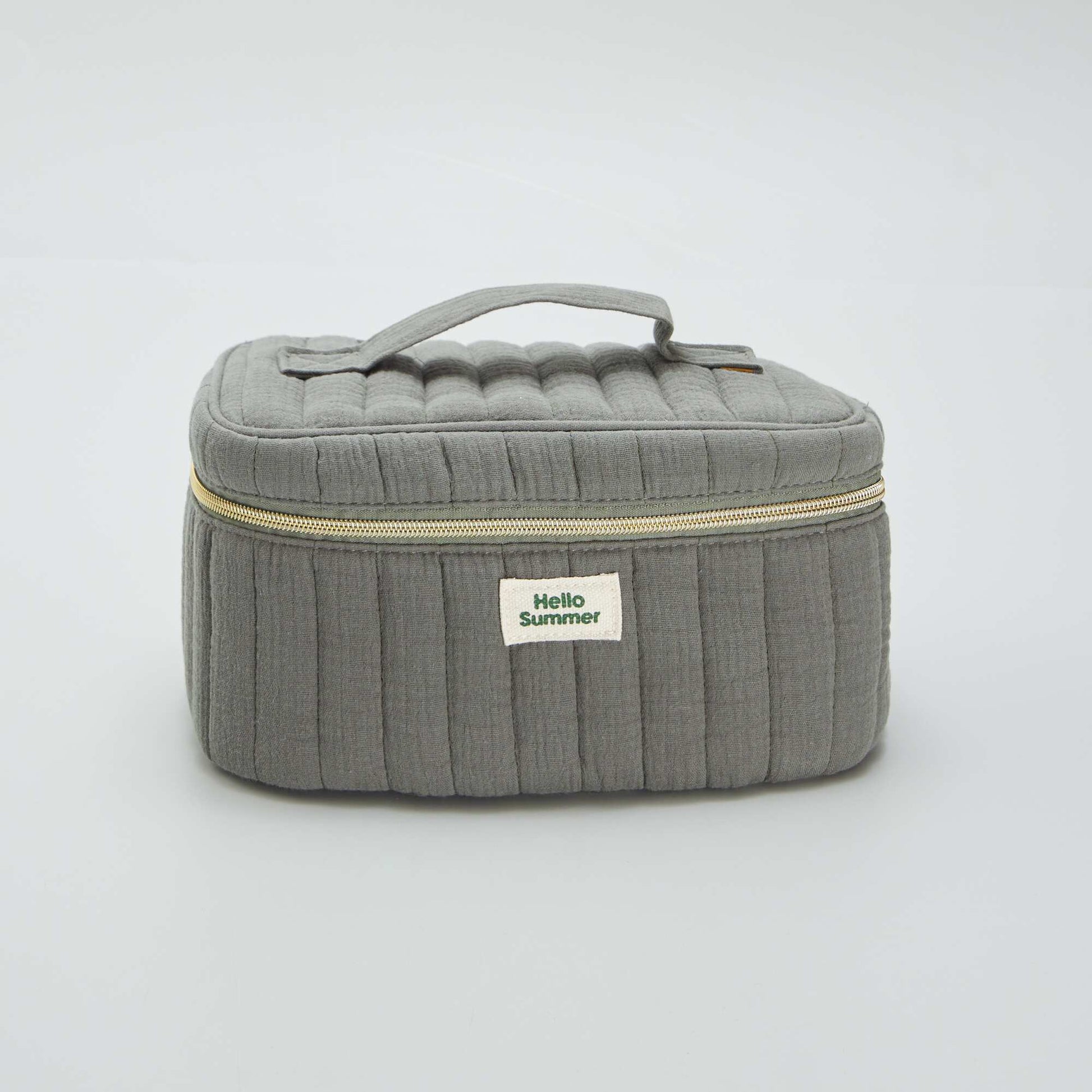 Vanity en double gaze de coton Vert