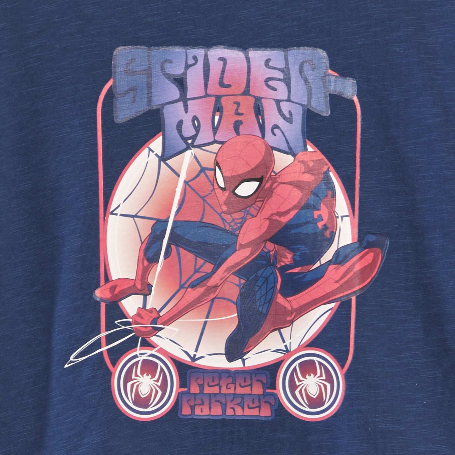 T-shirt imprim 'Spider-man' Bleu