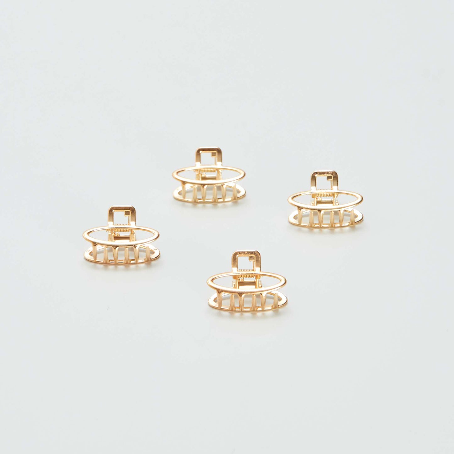 Lot de mini pinces crâbes dorées - 4 pièces doré