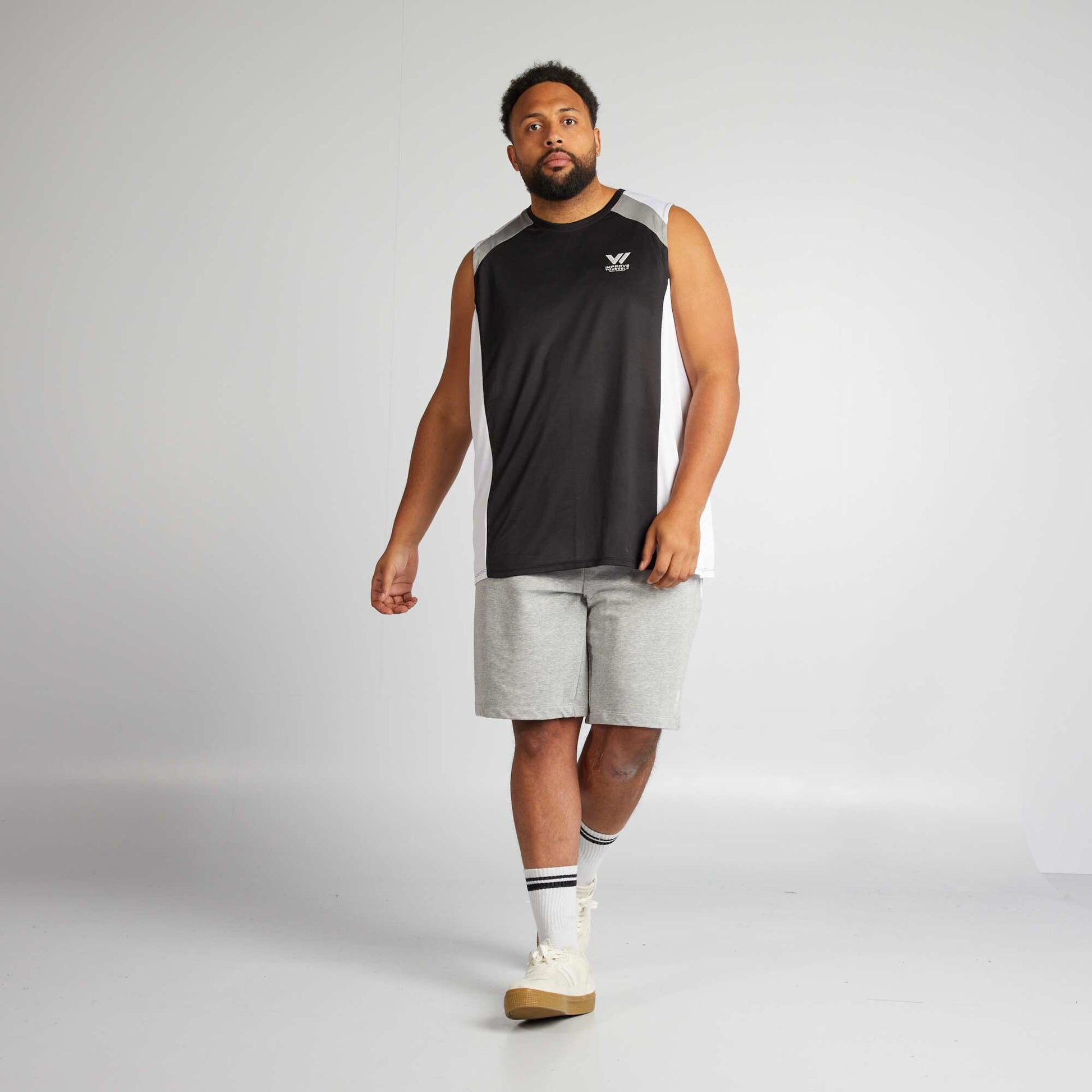 D bardeur de sport Noir