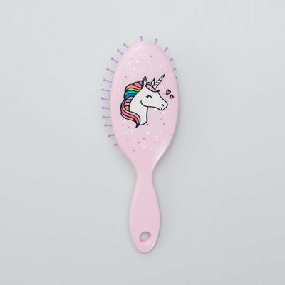 Brosse cheveux licorne Rose