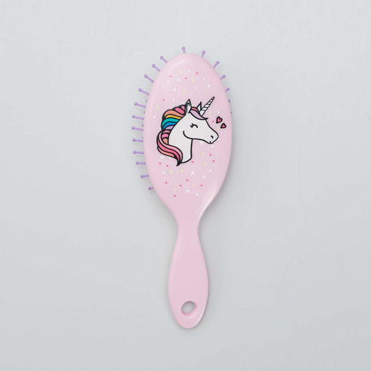 Brosse   cheveux licorne Rose