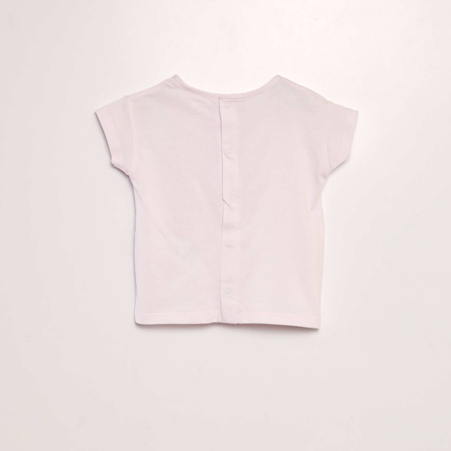 T-shirt imprim  'Fleu' + animation en relief Rose fleur