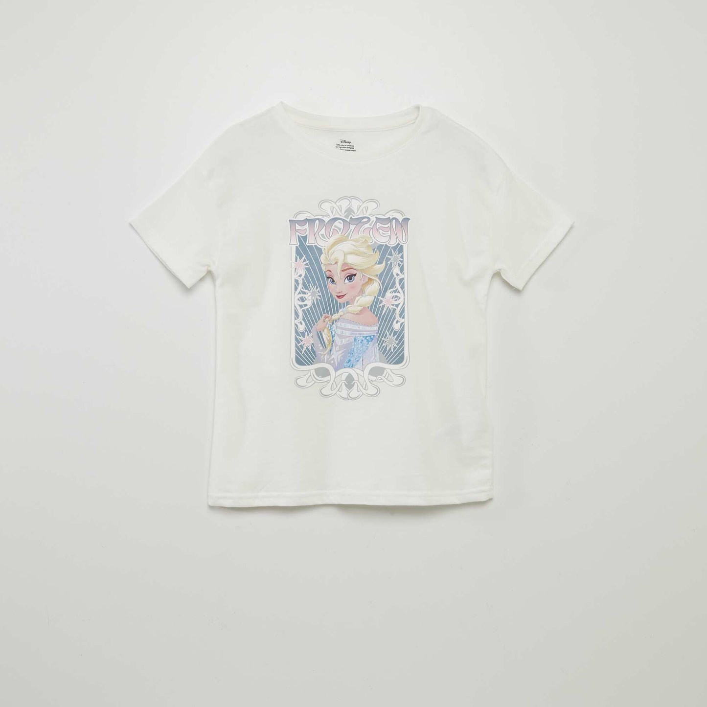 T-shirt 'Disney' 'La Reine de Neiges' Blanc