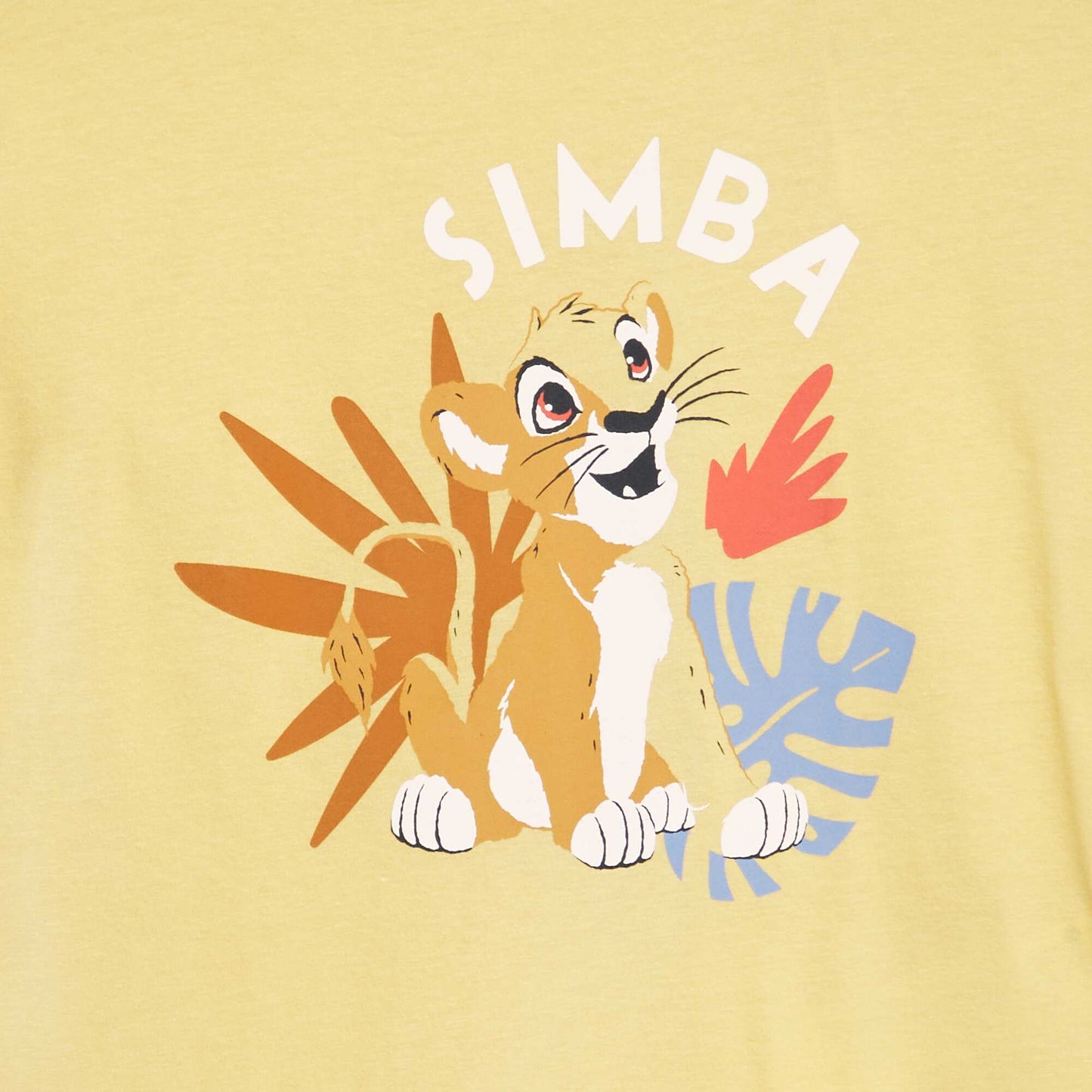 T-shirt imprim 'Disney' Jaune 'Simba'