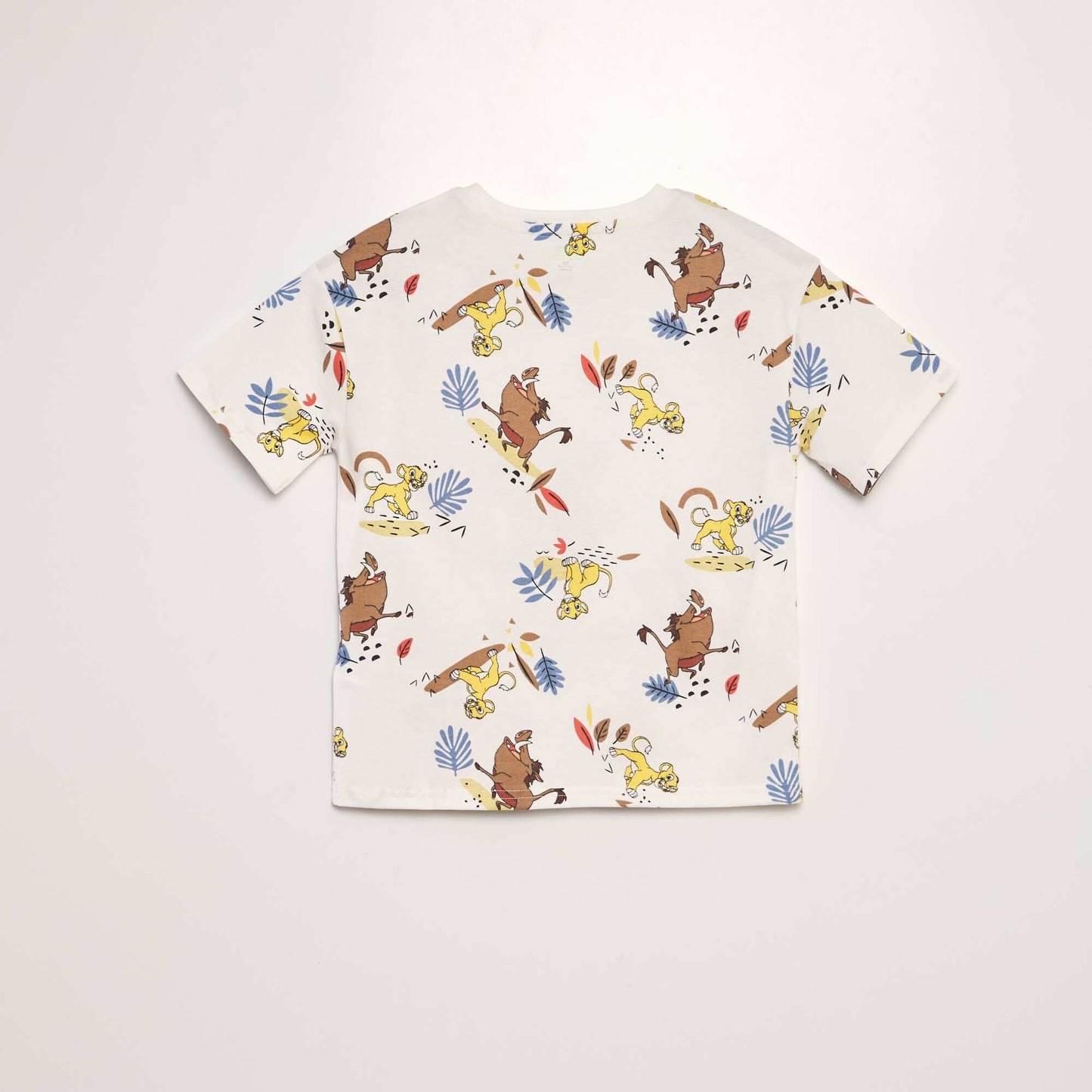 T-shirt imprim 'Disney' Blanc 'Simba Pumba'