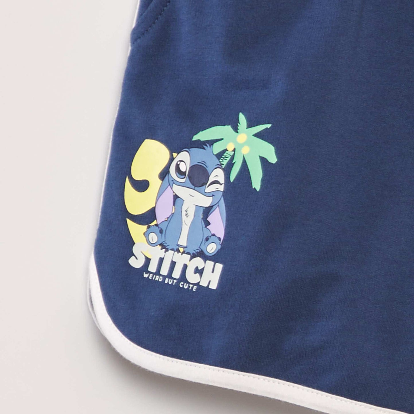 Ensemble t-shirt + short 'Stitch' - 2 pi ces Bleu