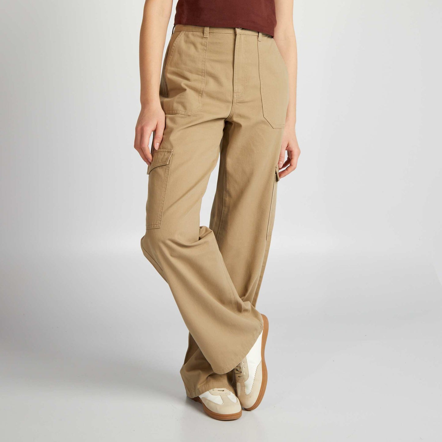 Pantalon multipoche Beige