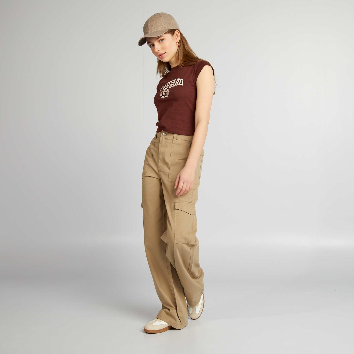 Pantalon multipoche Beige