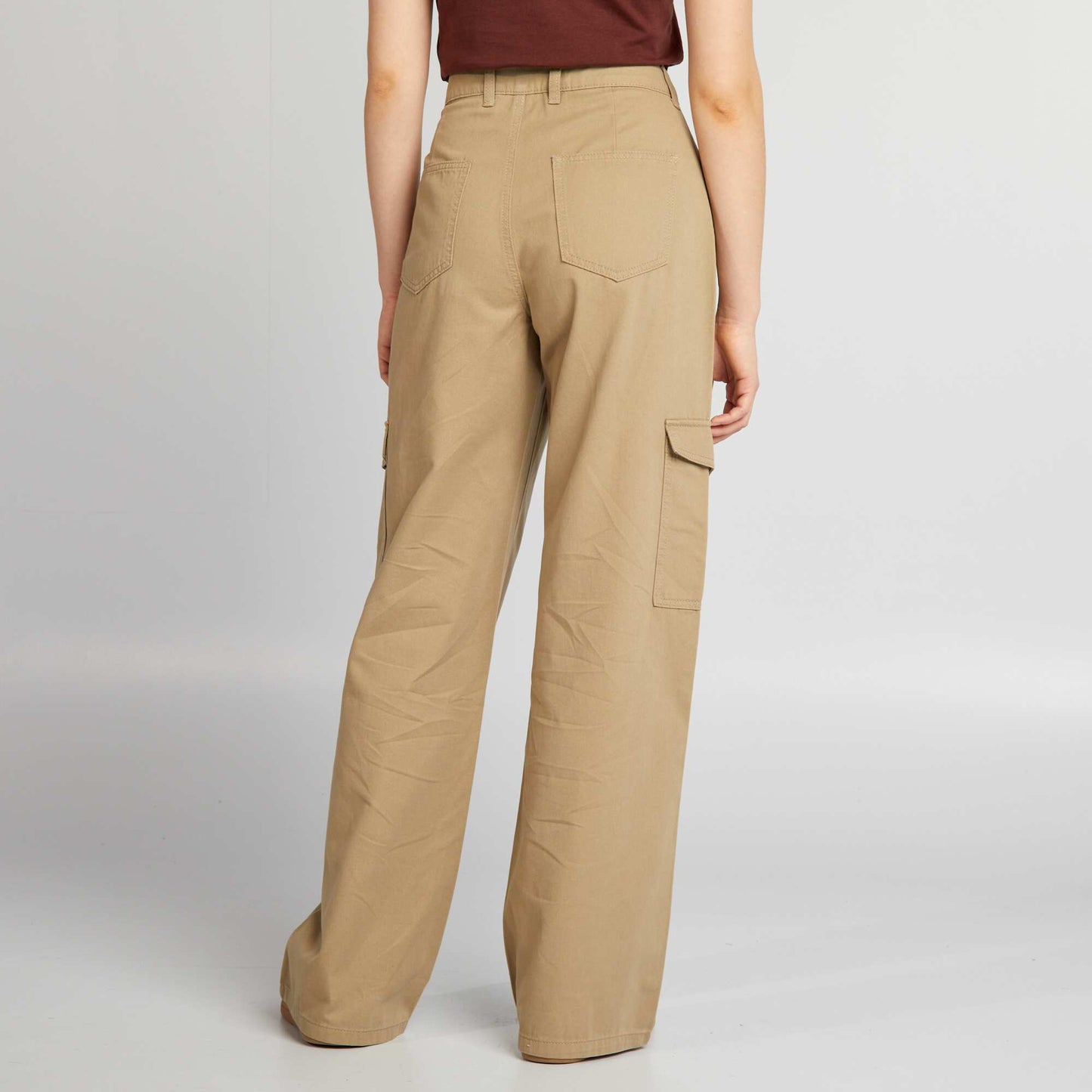 Pantalon multipoche Beige