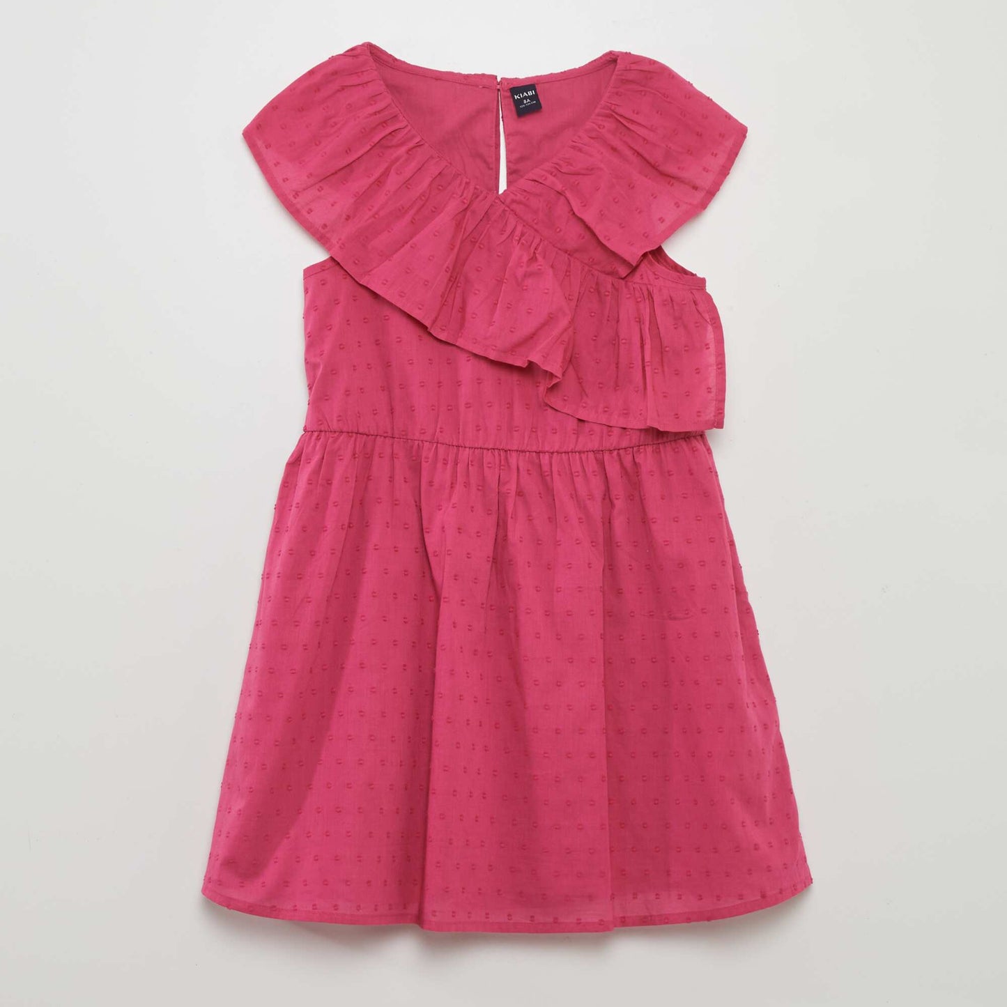 Robe en coton plumetis Rose